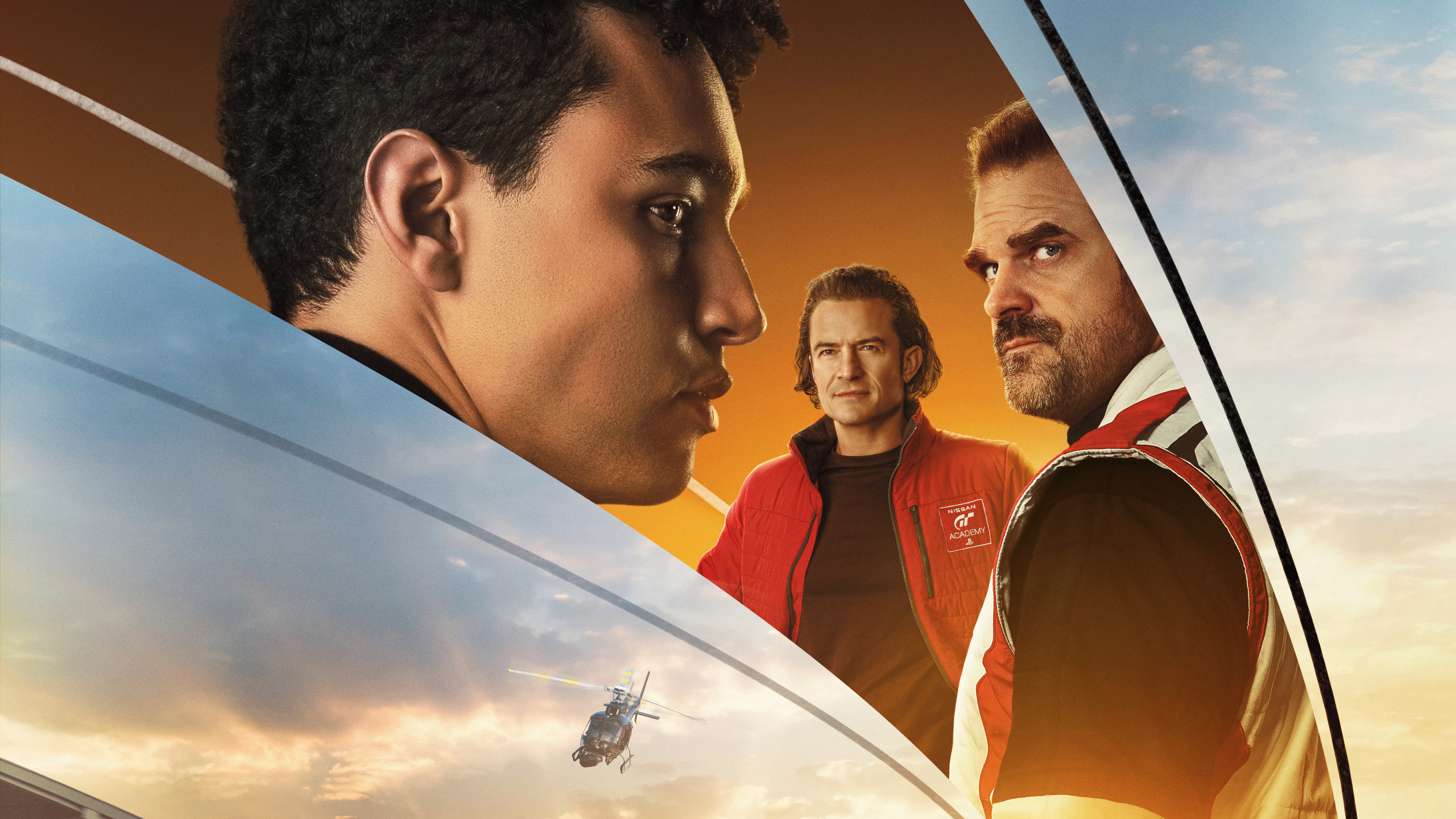 Gran Turismo Movie Poster with Actors HD Wallpaper