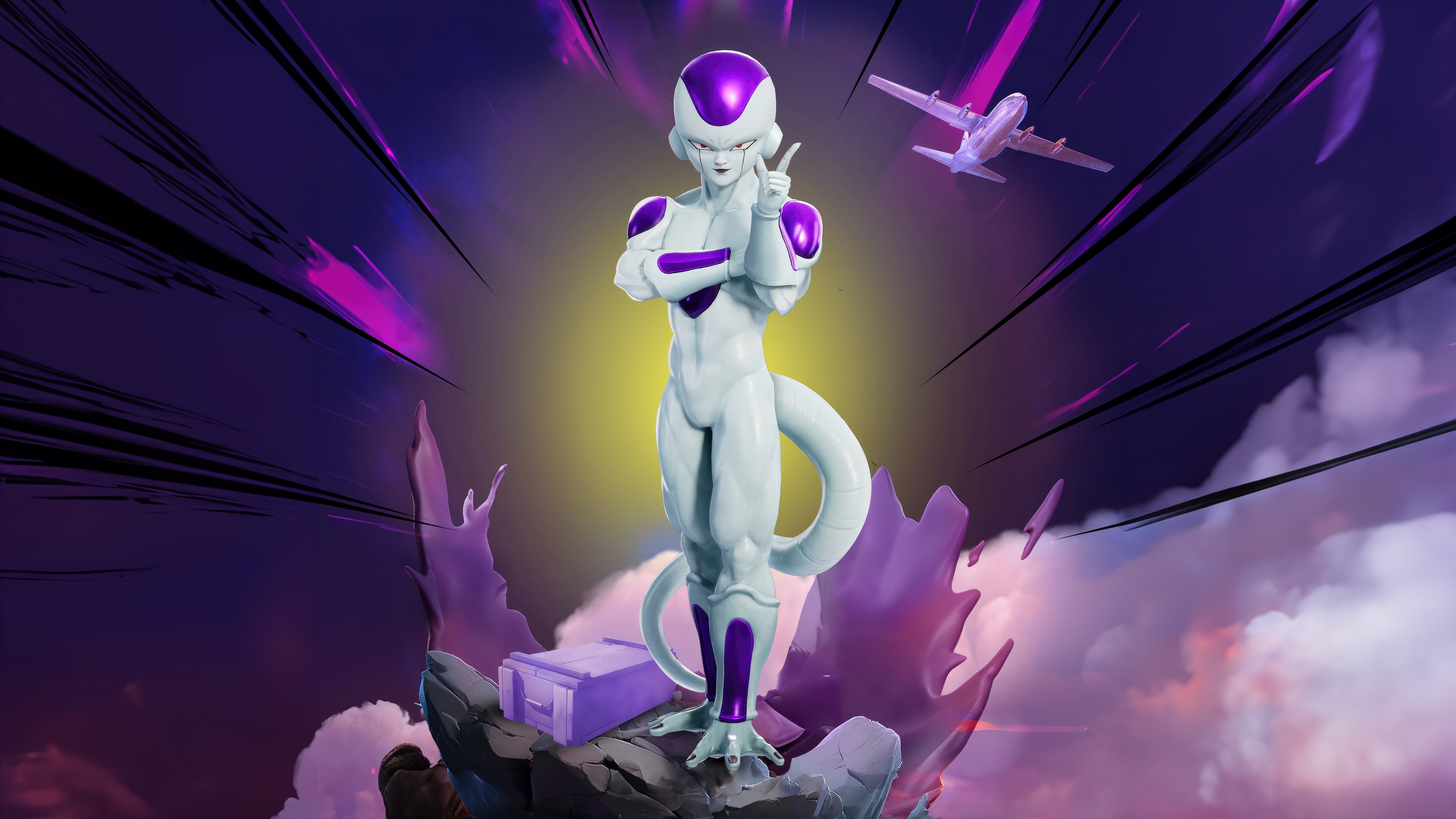 Frieza from Dragon Ball Super in Fortnite HD Wallpaper
