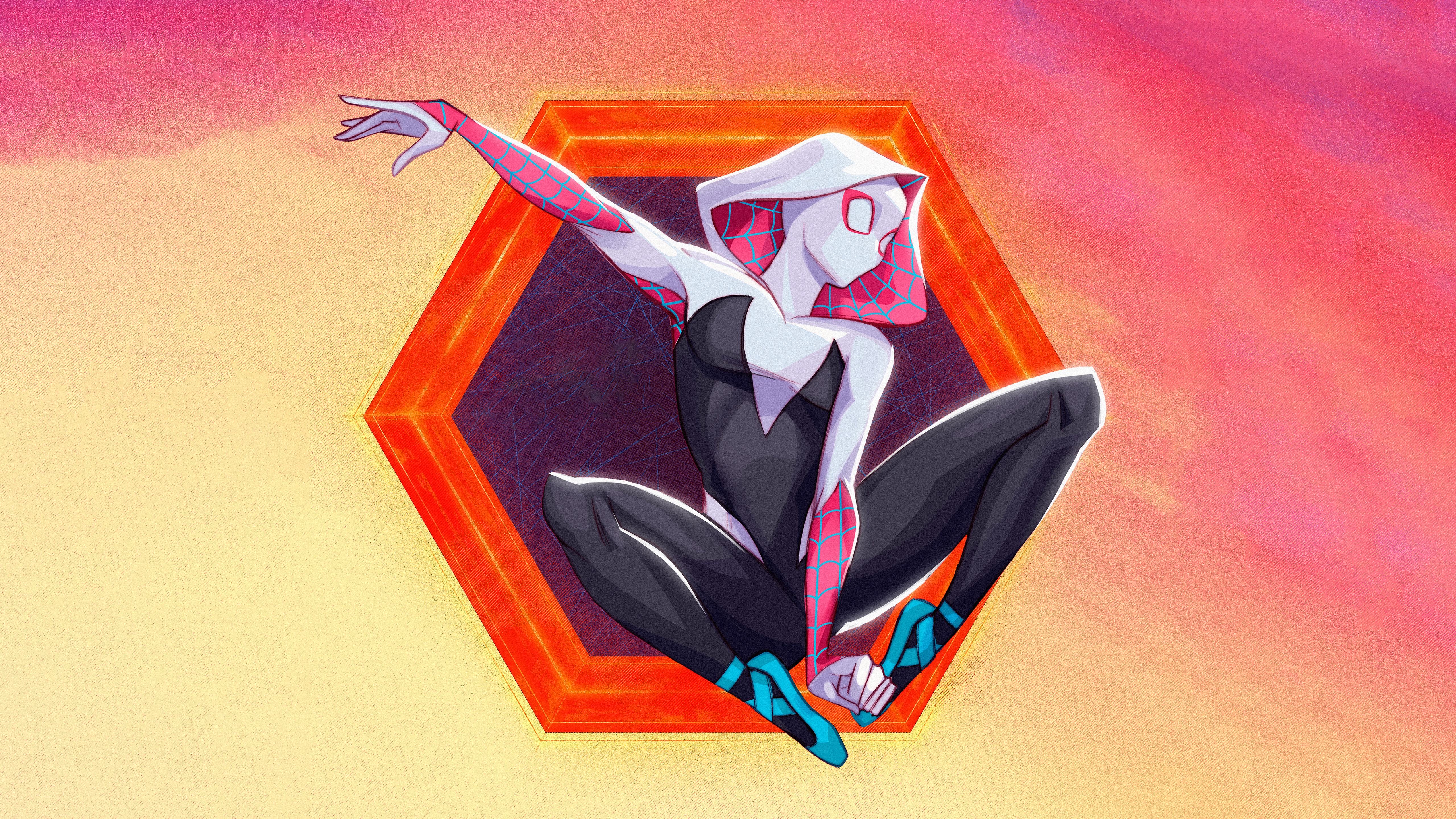 Gwen Stacy in Spider-Man: Across the Spider-Verse Artwork HD Wallpaper