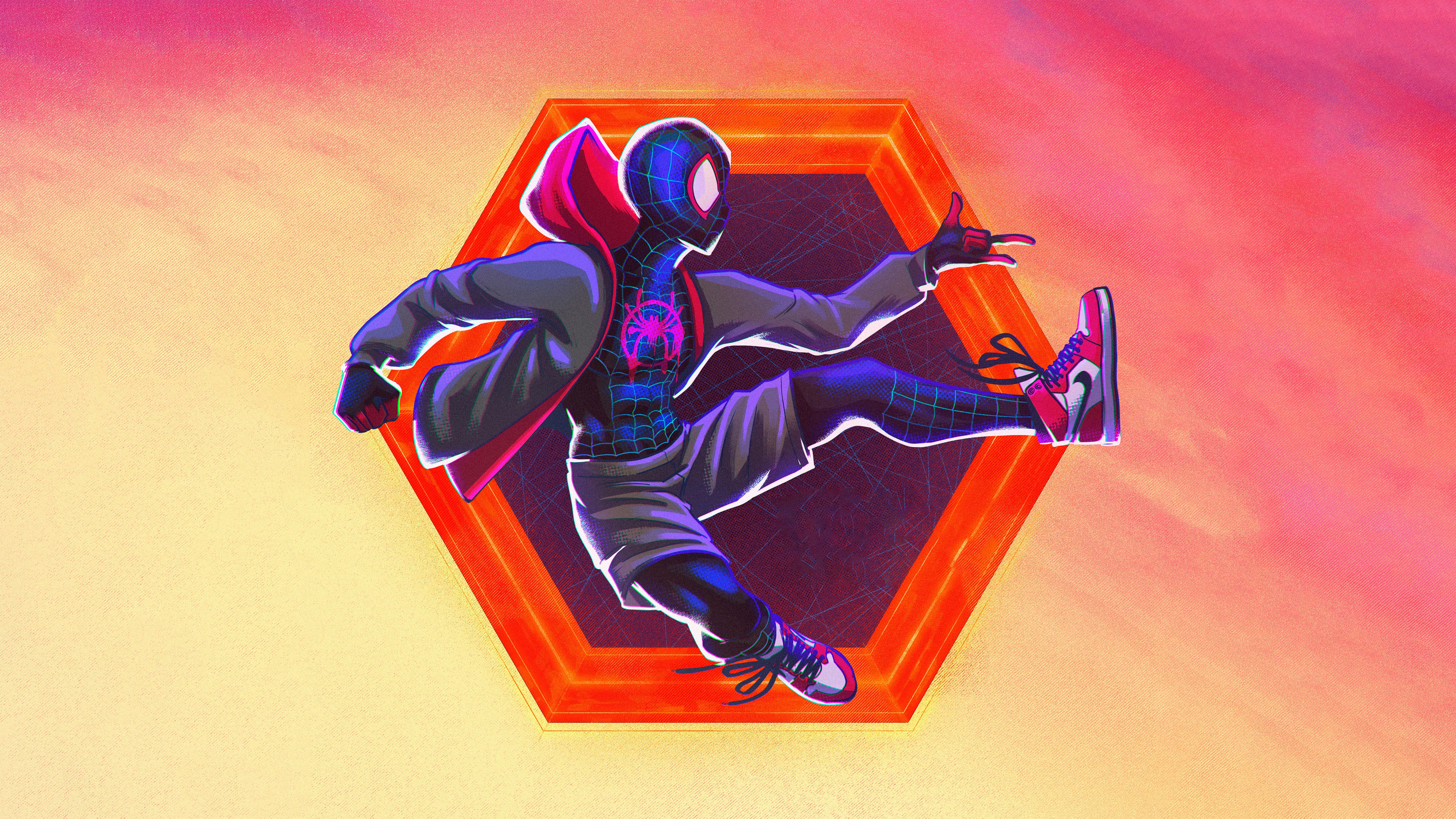 Miles Morales in Spider-Man: Across the Spider-Verse HD Wallpaper
