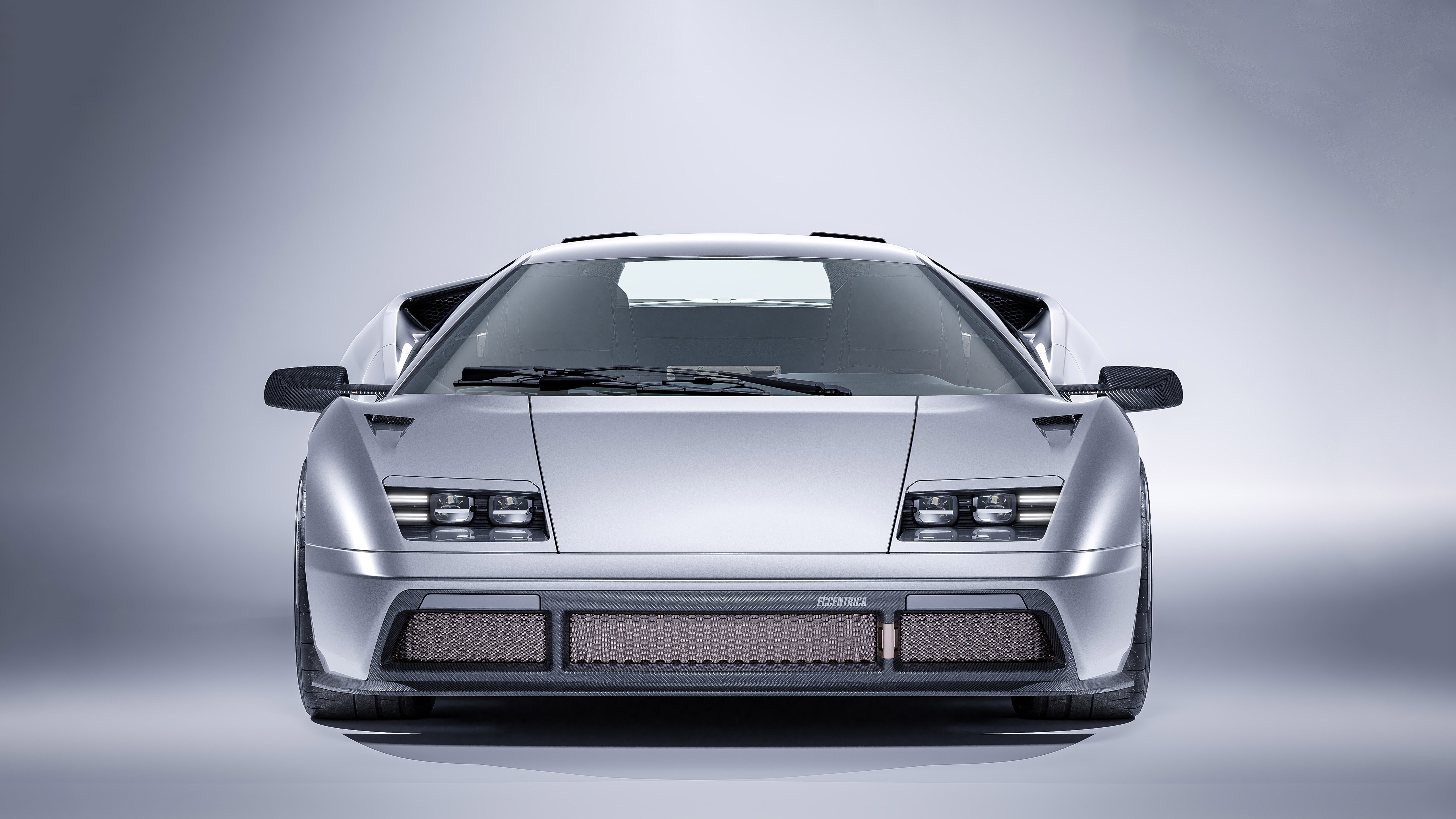 Eccentrica Lamborghini Diablo Restomod Front View HD Wallpaper