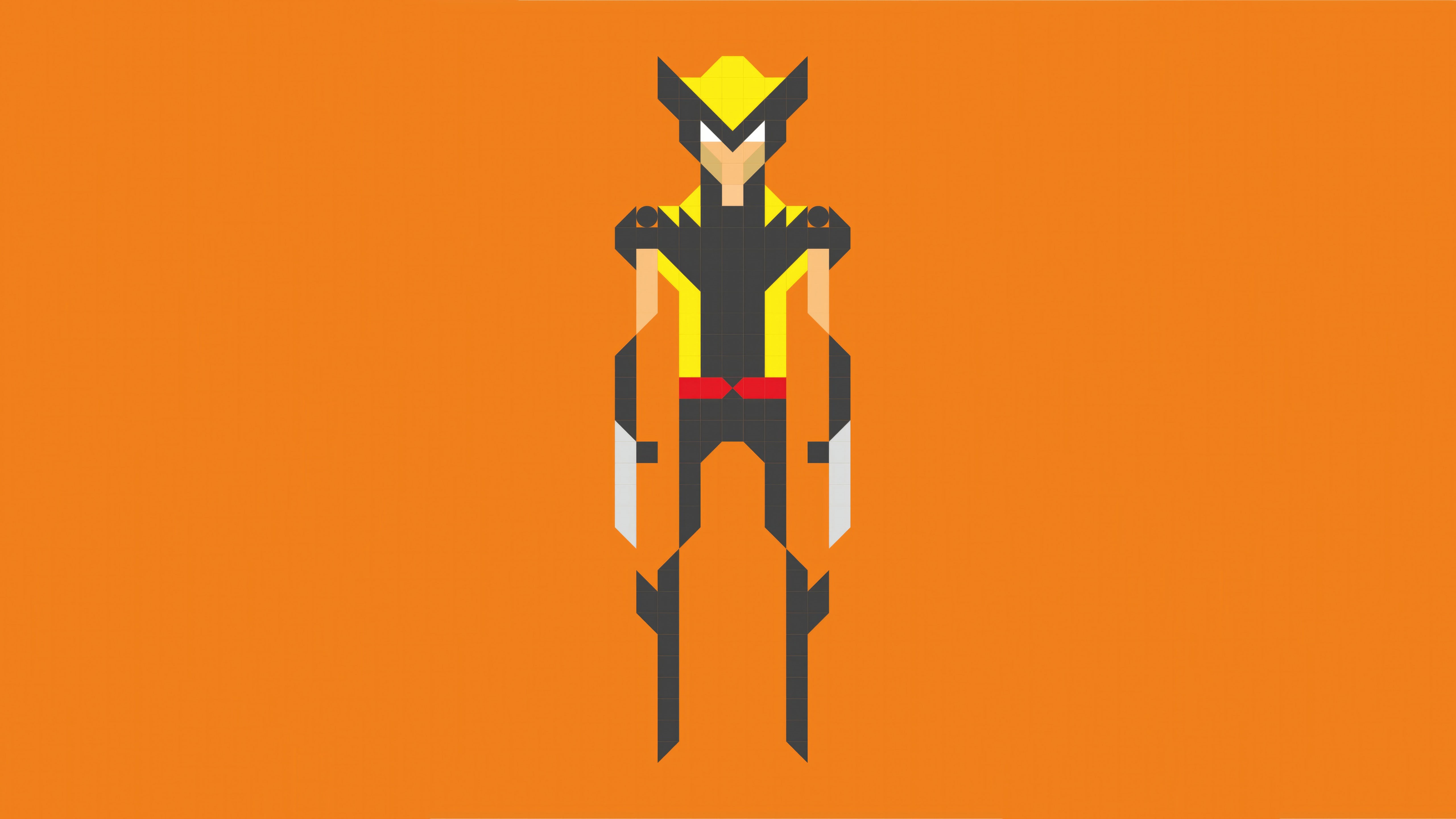Wolverine from X-Men in Geometric Artwork HD Wallpaper