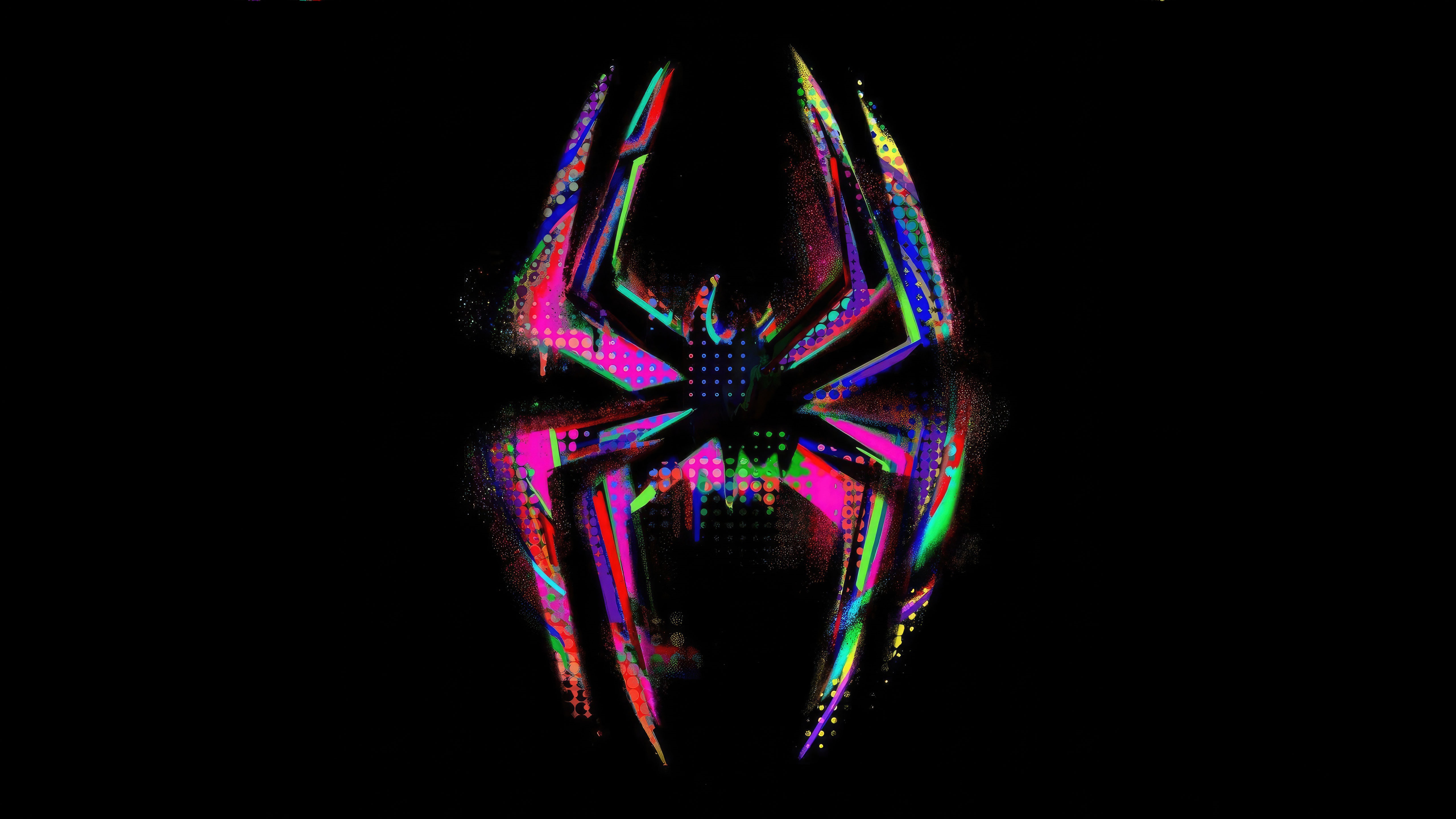 Spider-Man Across the Spider-Verse Logo 4K HD Wallpaper