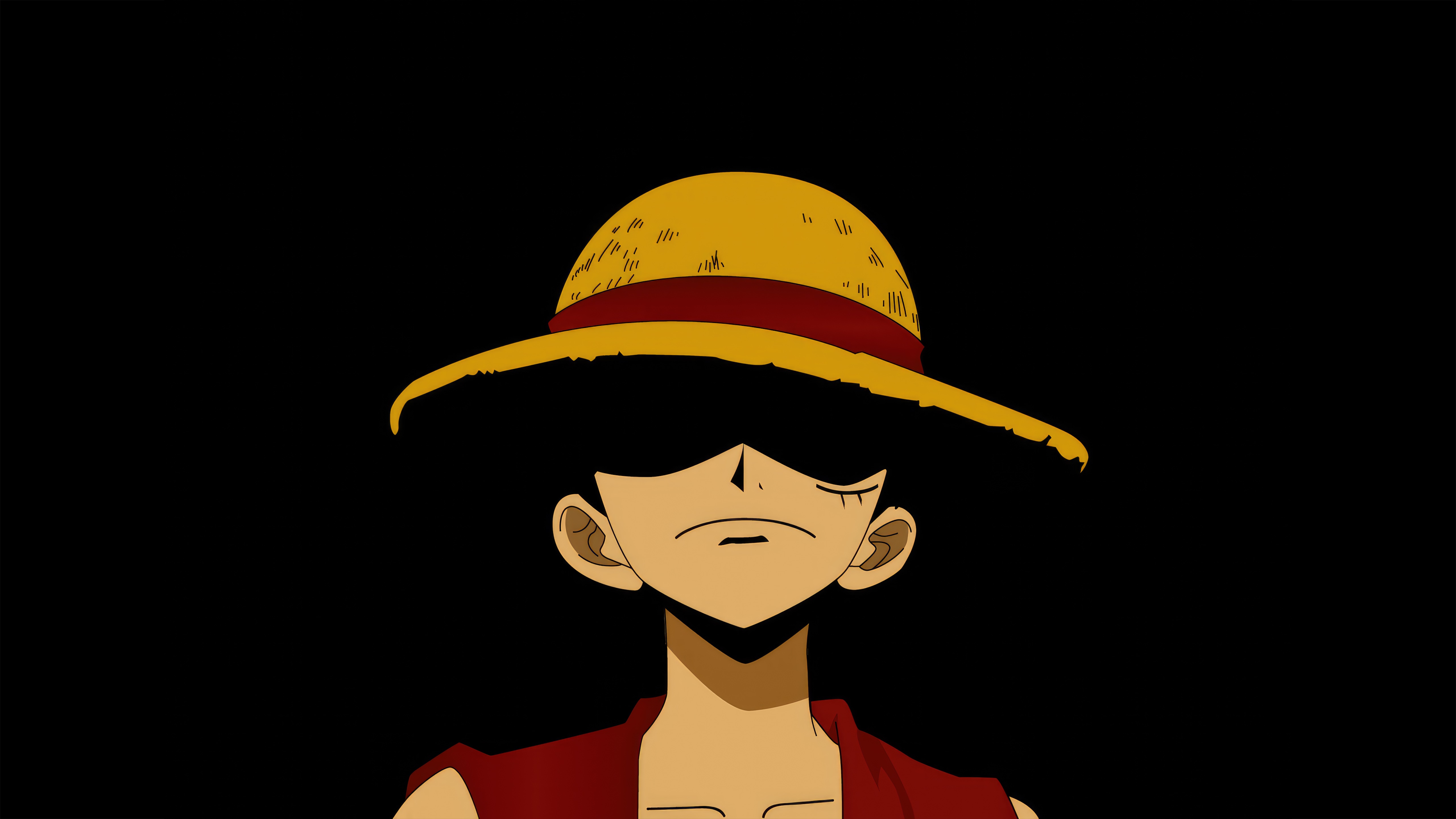 Monkey D. Luffy in One Piece Minimalist Artwork HD Wallpaper