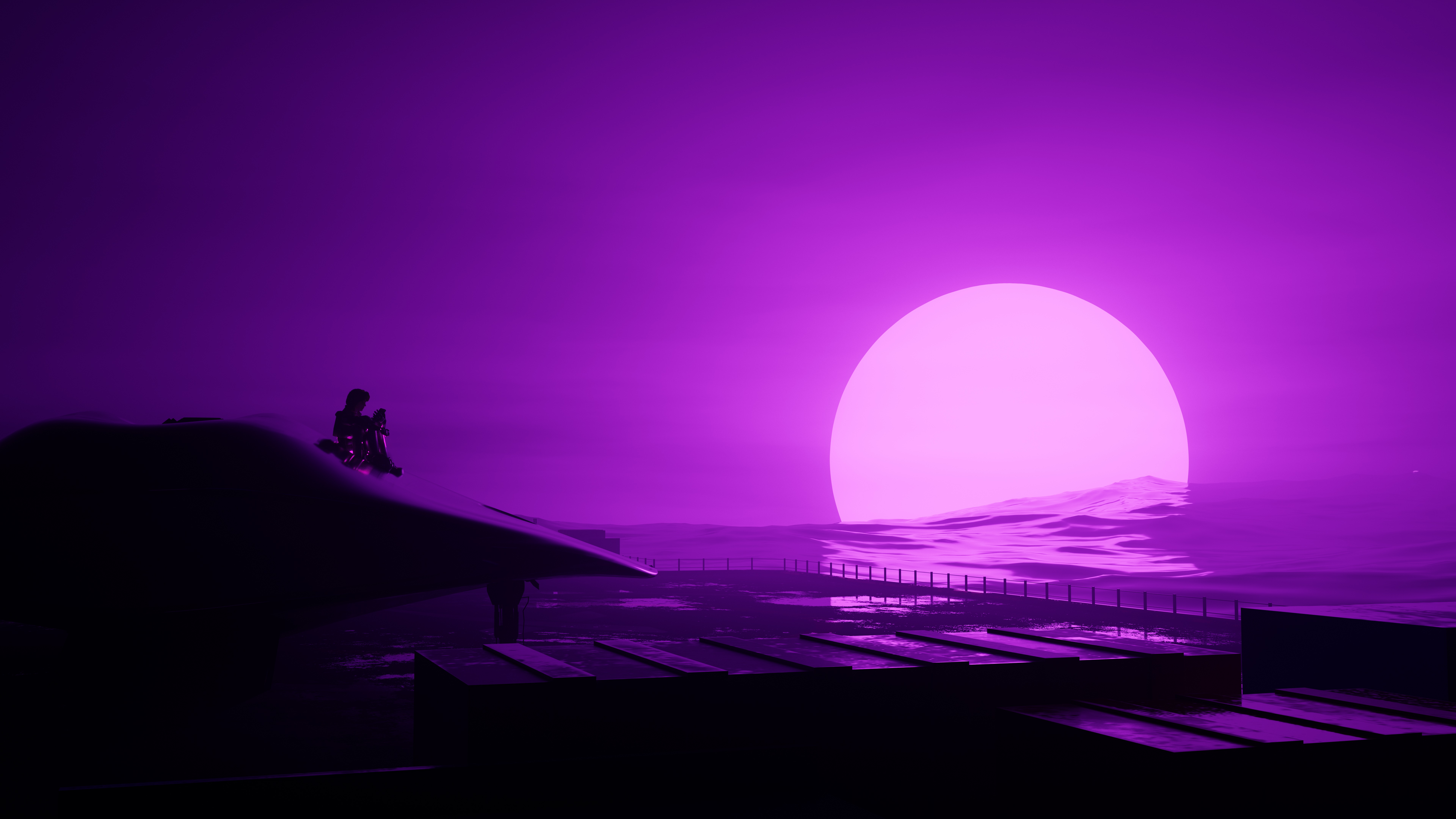 Vaporwave Artwork 4K HD Wallpaper
