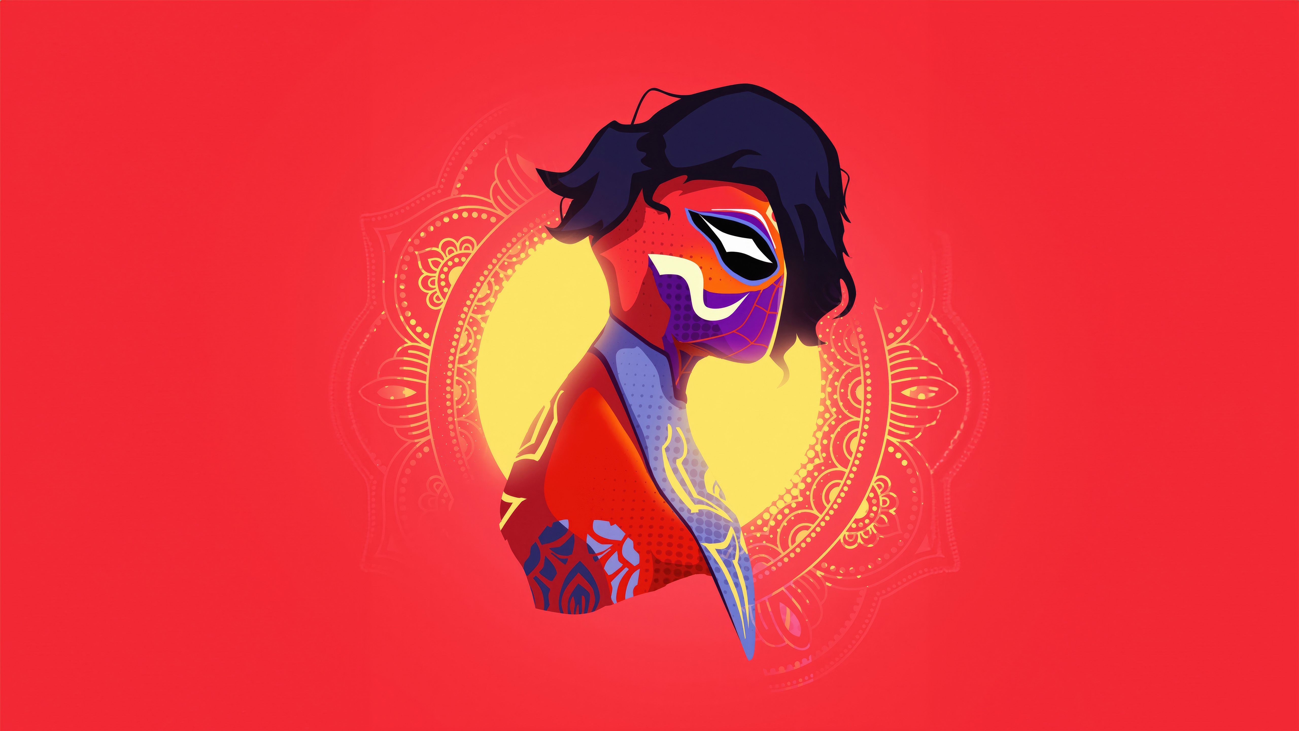Spider-Man: Across the Spider-Verse minimalist artwork HD Wallpaper