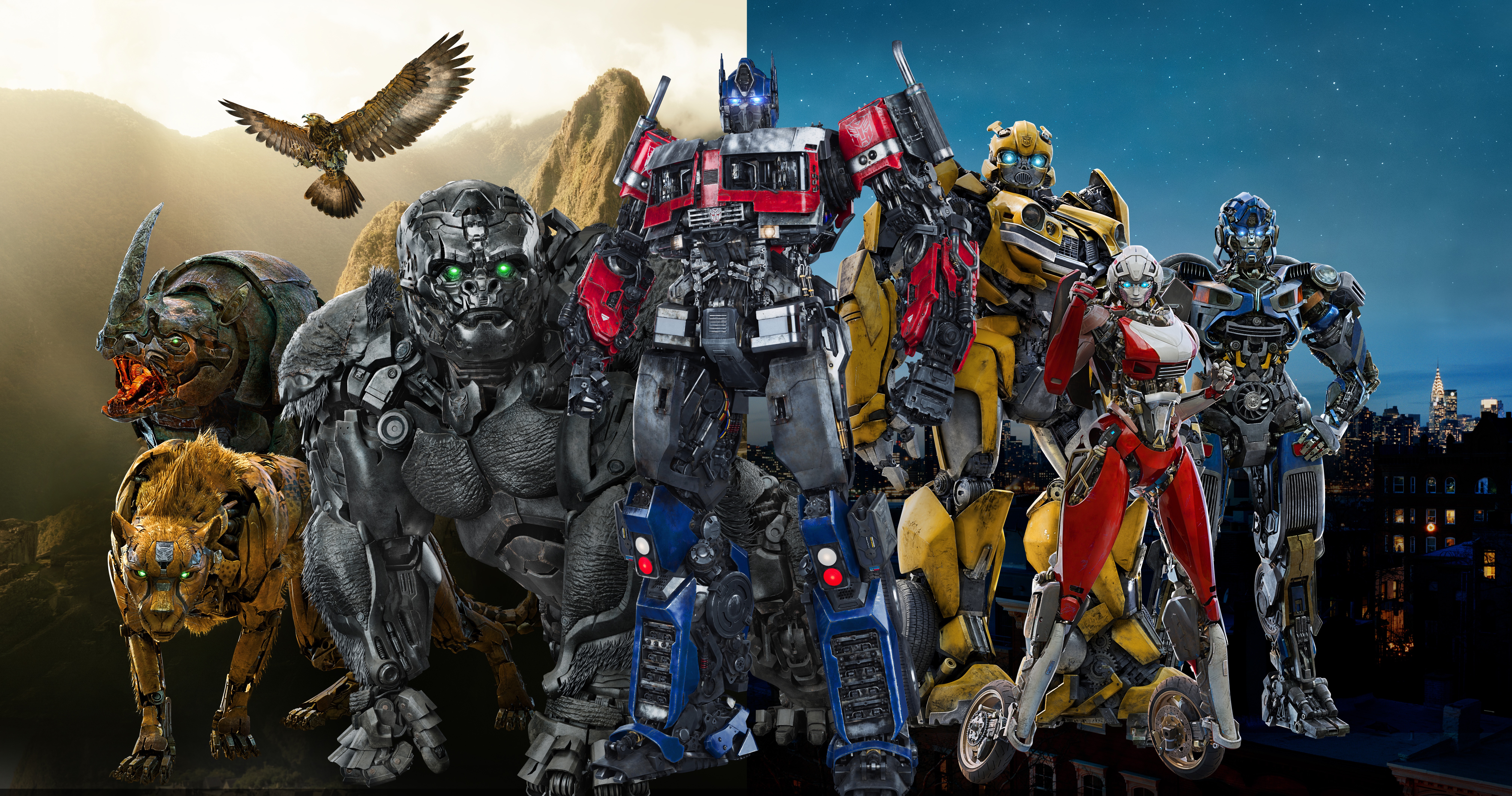Transformers: Rise of the Beasts Characters HD Wallpaper