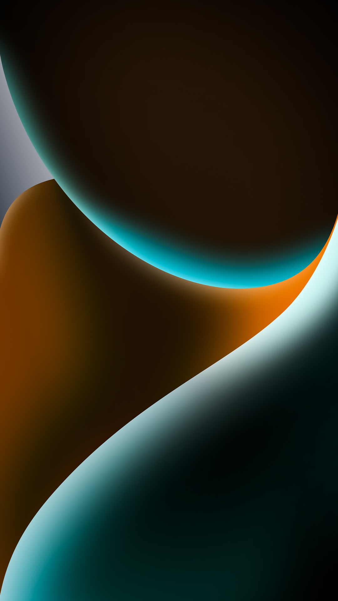 Abstract digital art with flowing curves and light HD Phone Wallpaper