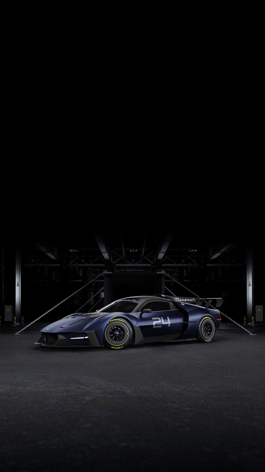 Maserati MCXtreme race car with number 24 HD Phone Wallpaper