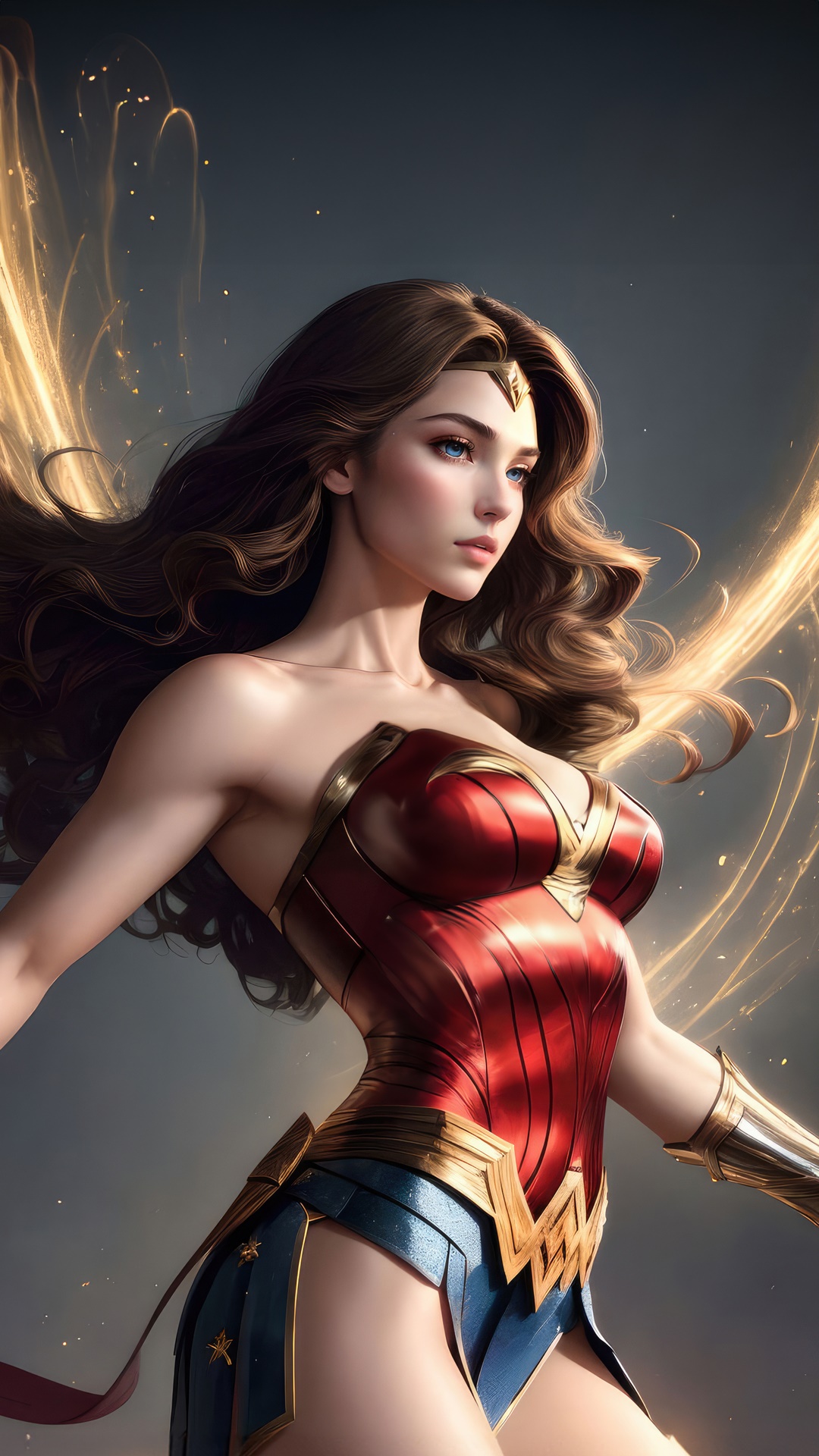 Wonder Woman Artwork 4K HD Phone Wallpaper
