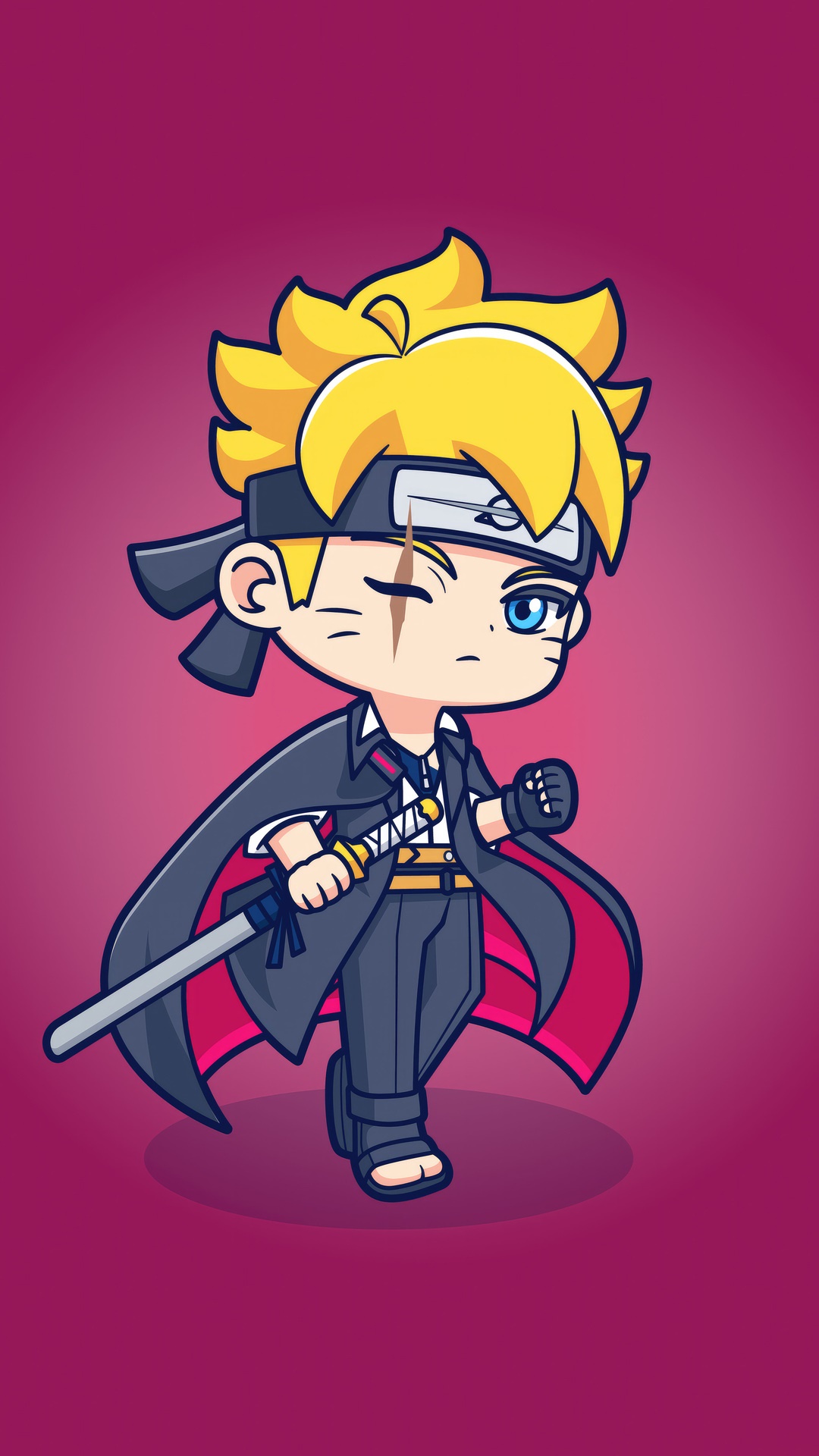 Boruto Uzumaki with a Sword HD Phone Wallpaper