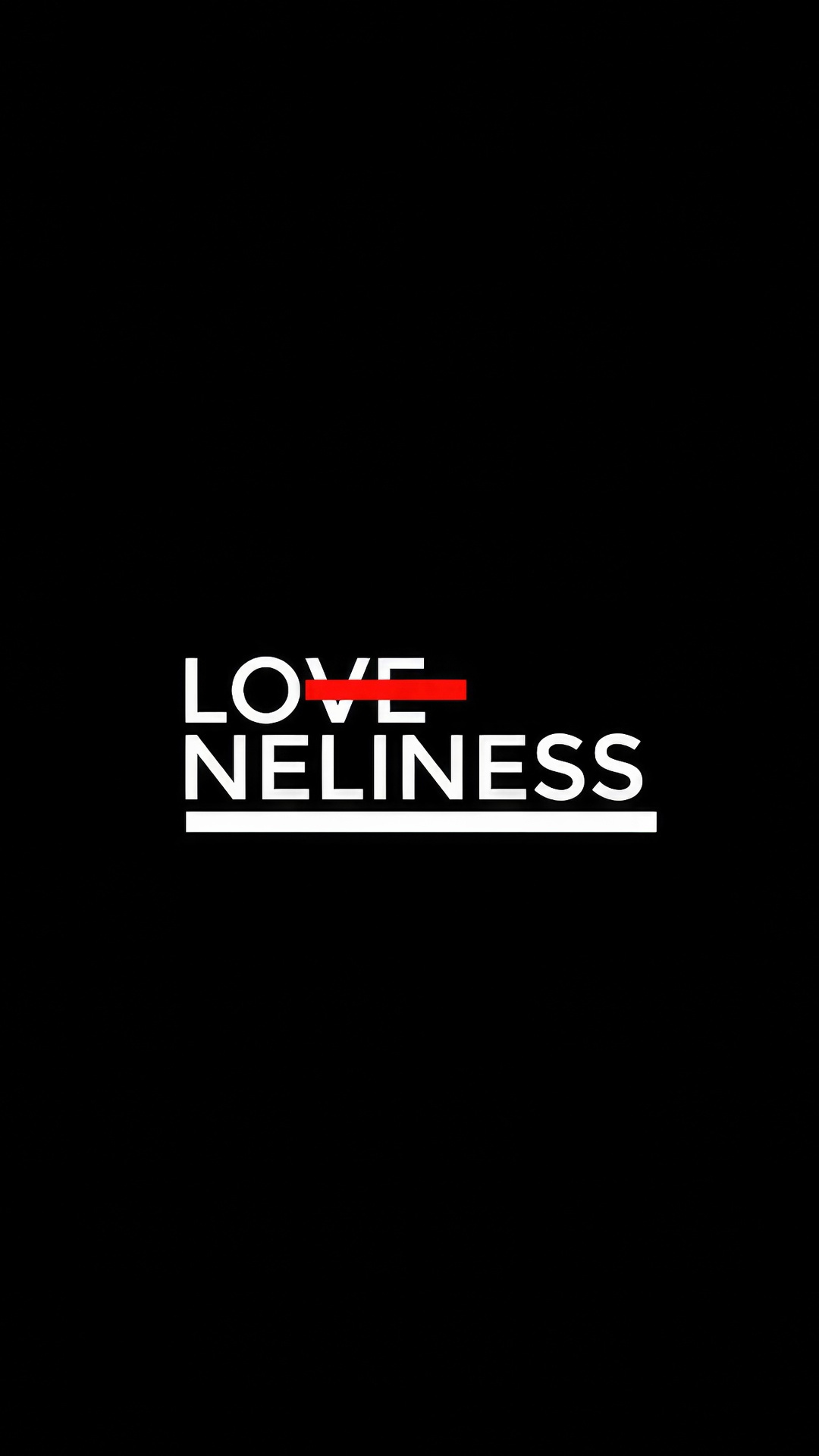 The word 'LOVELINESS' with 'LOVE' crossed out HD Phone Wallpaper