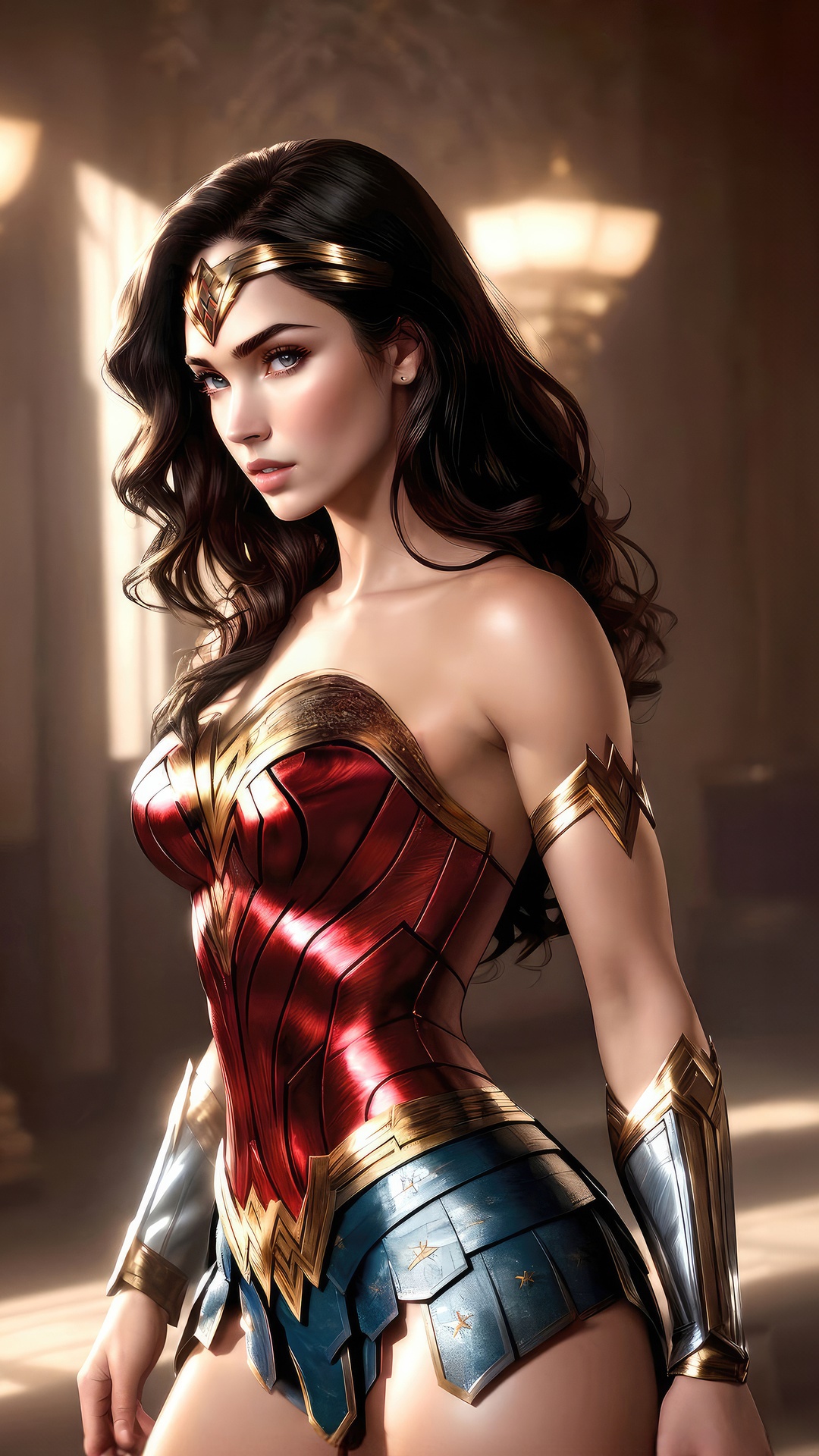 Wonder Woman Artwork HD Phone Wallpaper