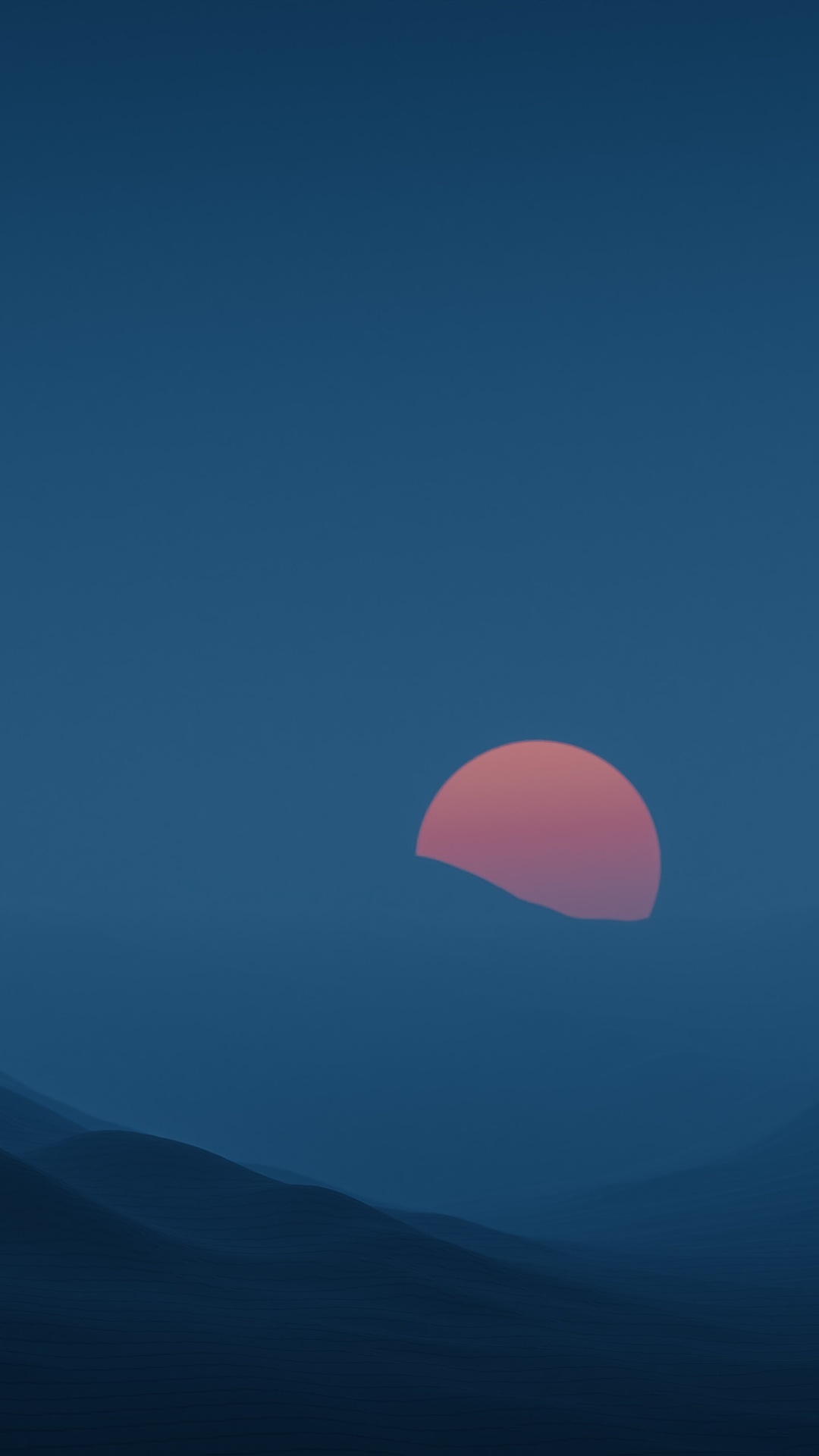 Sunset over misty mountains HD Phone Wallpaper