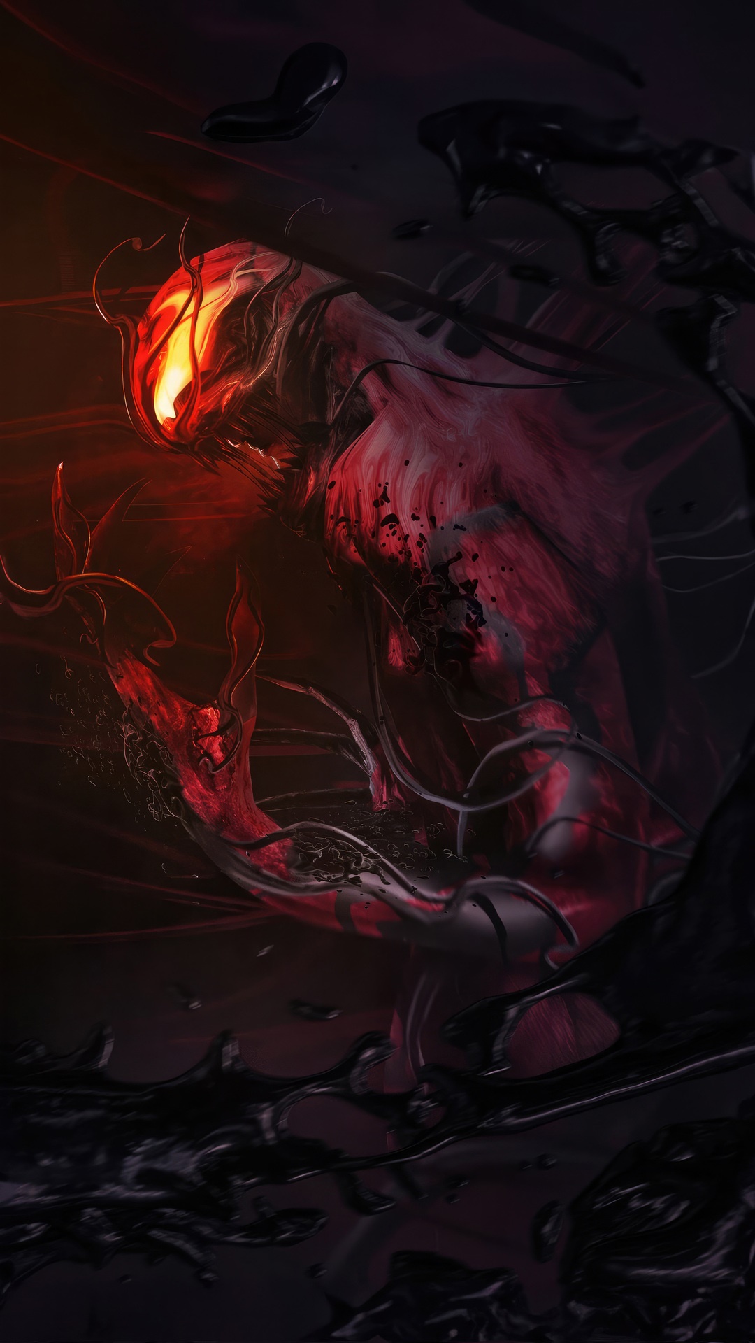 Carnage and Venom artwork HD Phone Wallpaper