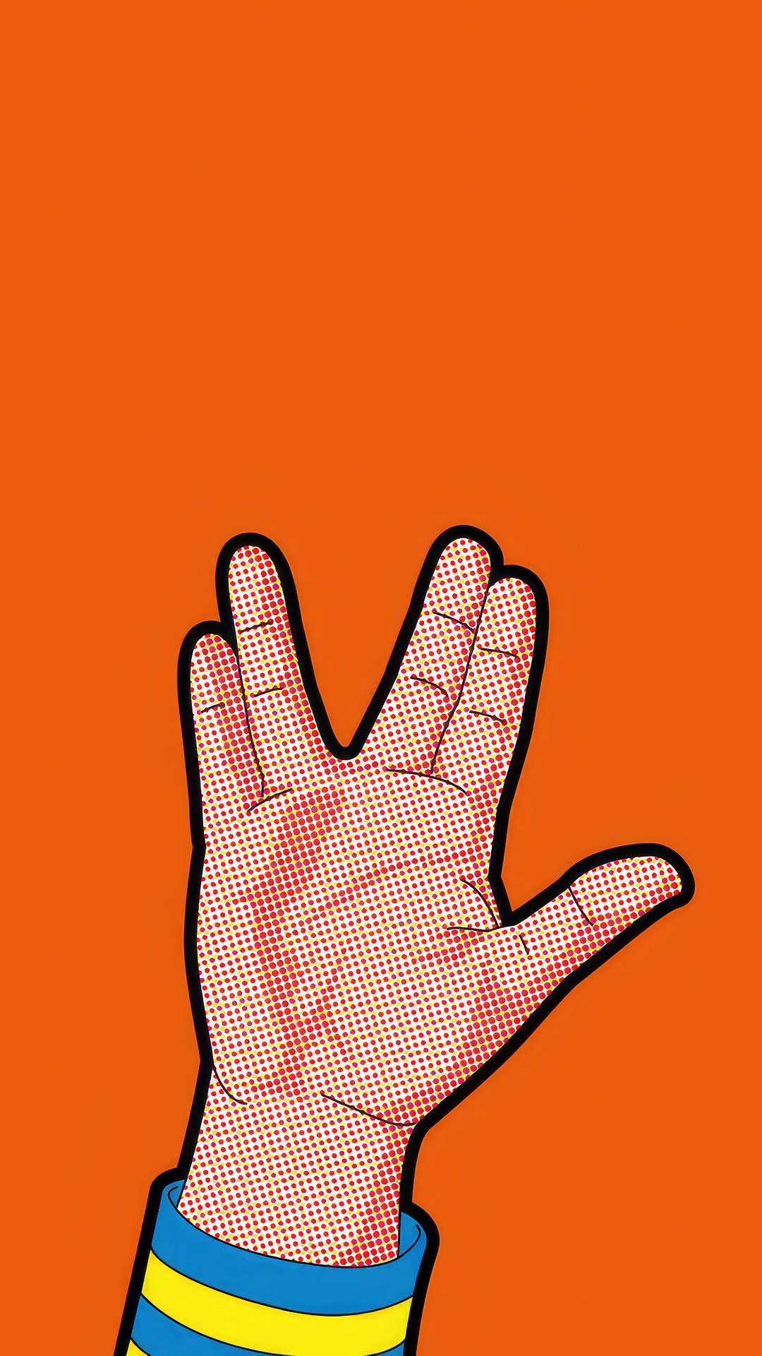 Star Trek Vulcan Salute Hand HD Phone Wallpaper