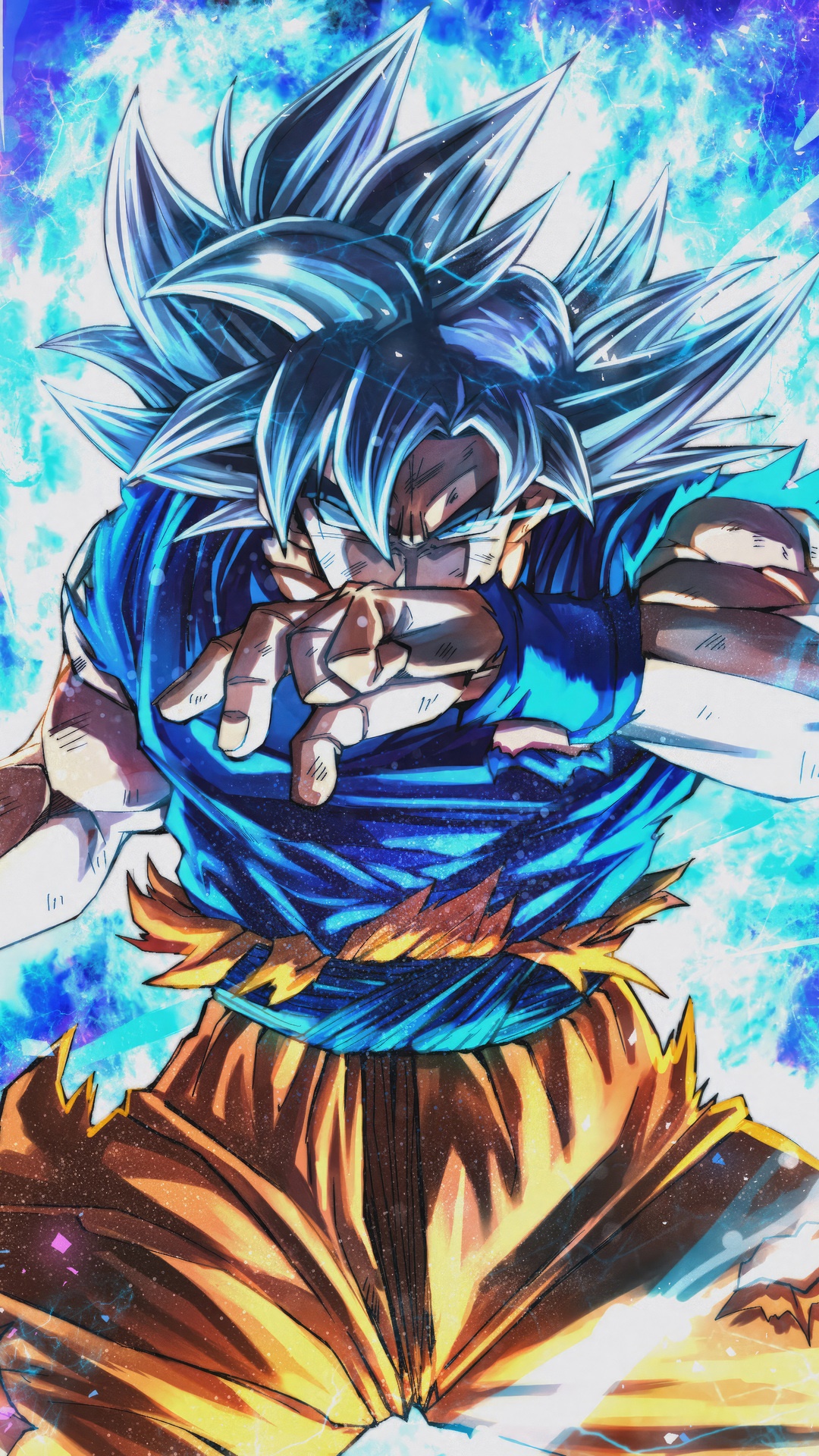 Goku in Ultra Instinct form, Dragon Ball Super 4K HD Phone Wallpaper