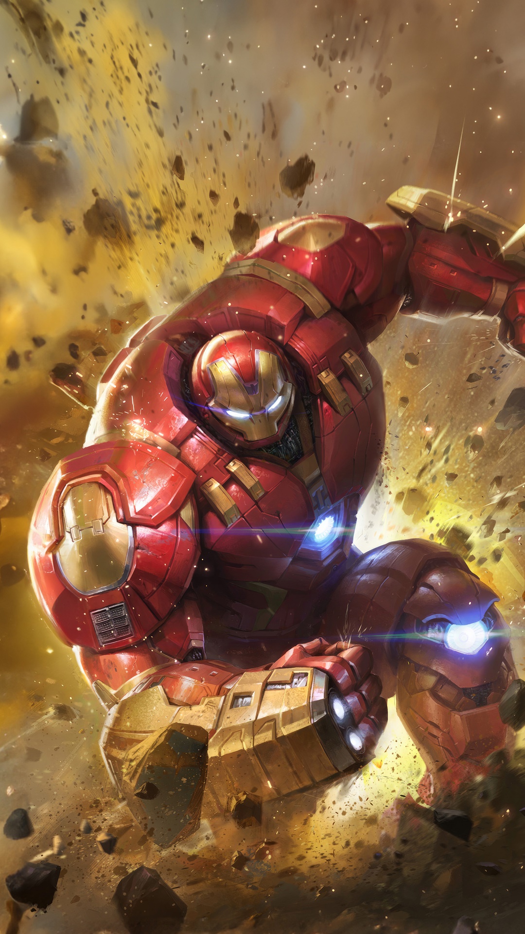 Hulkbuster Armor Artwork HD Phone Wallpaper