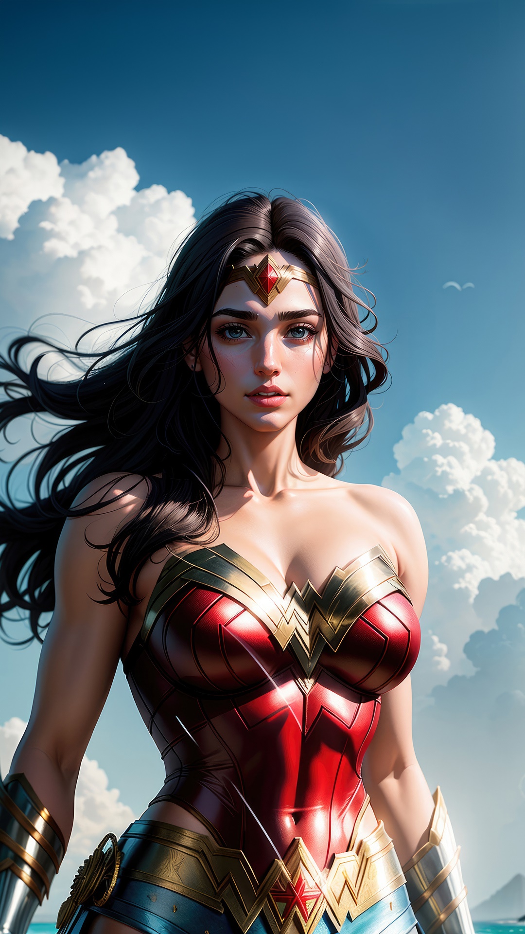 Wonder Woman artwork on Artstation HD Phone Wallpaper