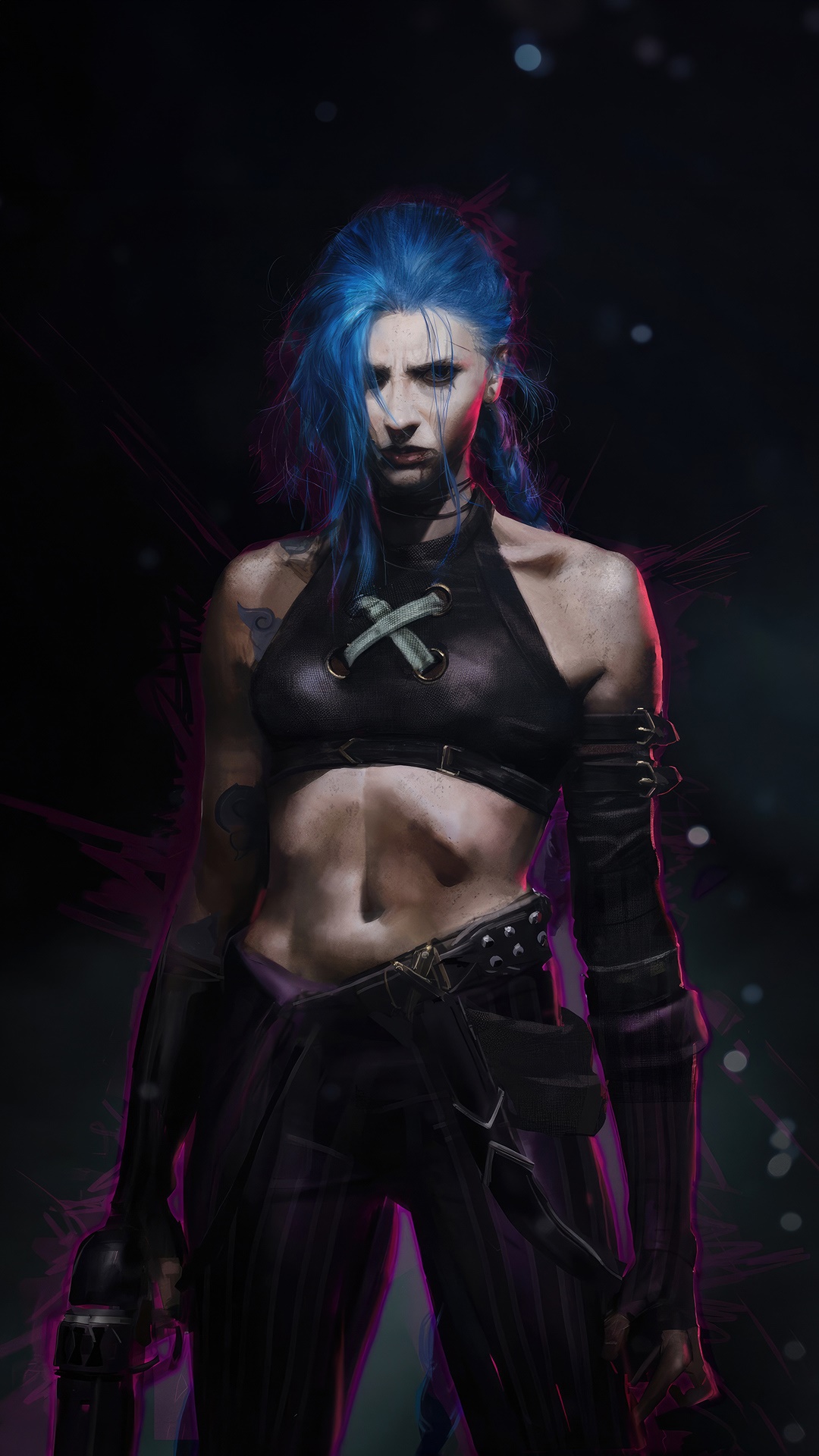 Jinx from Arcane League of Legends HD Phone Wallpaper