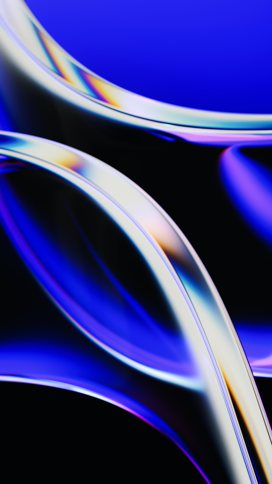 Abstract digital art with blue and purple hues HD Phone Wallpaper