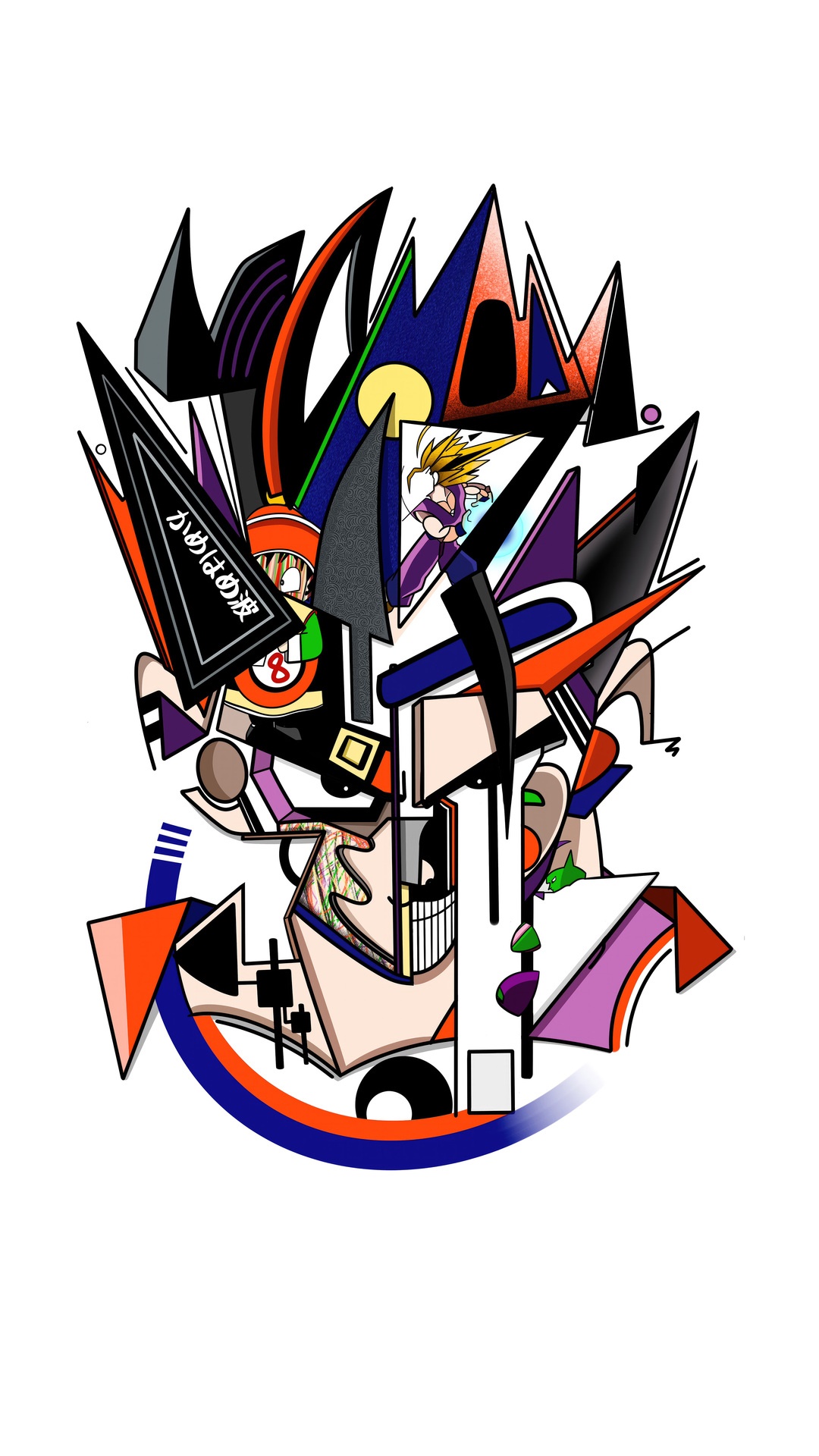 Gohan Dragon Ball Abstract Artwork HD Phone Wallpaper