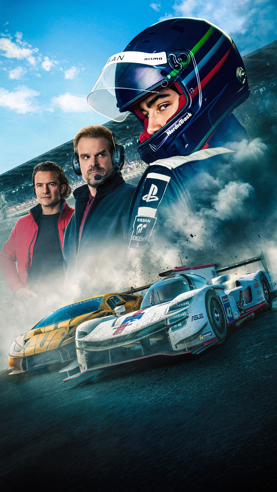 Gran Turismo Movie Poster with Race Cars HD Phone Wallpaper