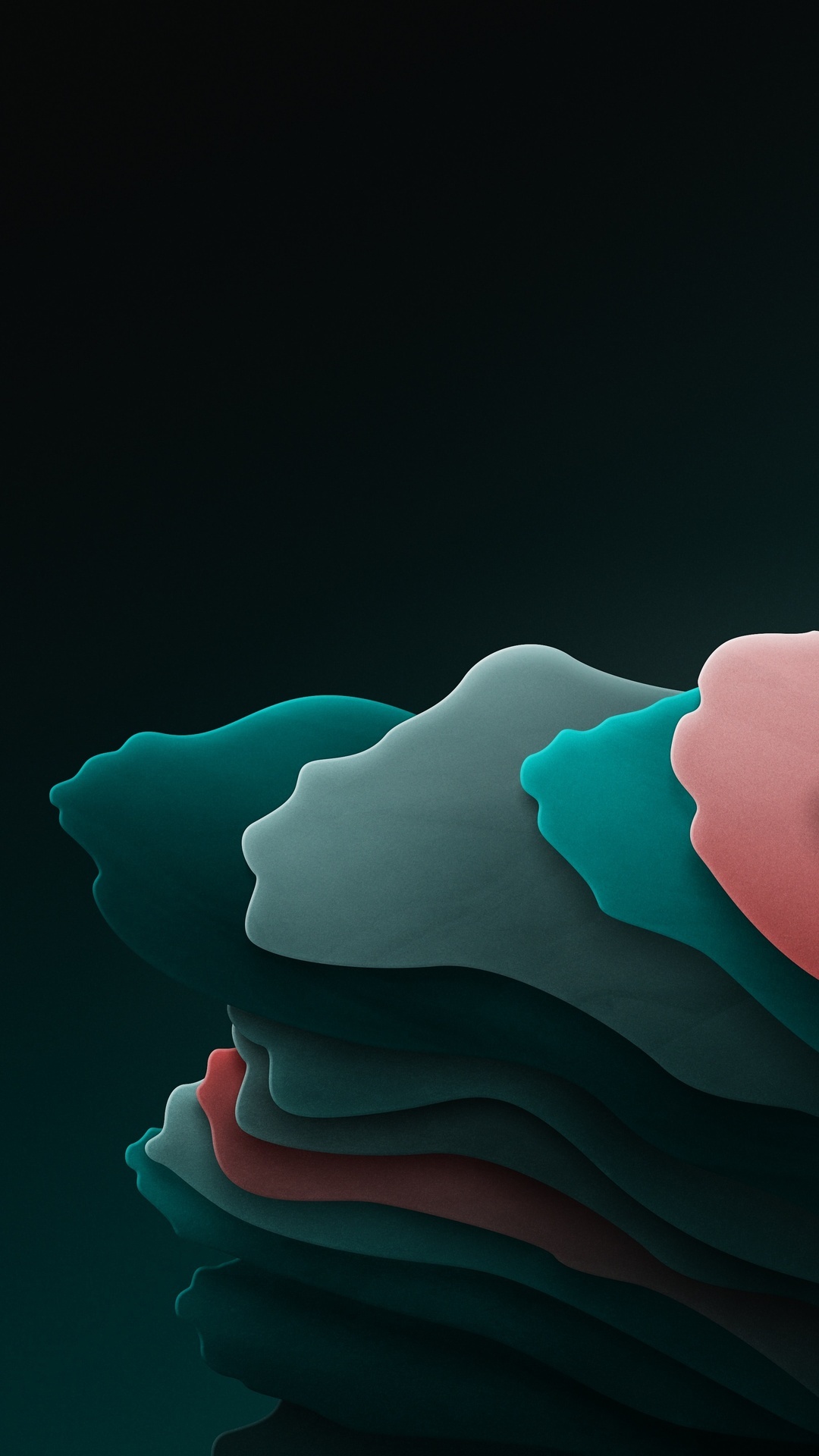 Abstract digital art with layered shapes HD Phone Wallpaper