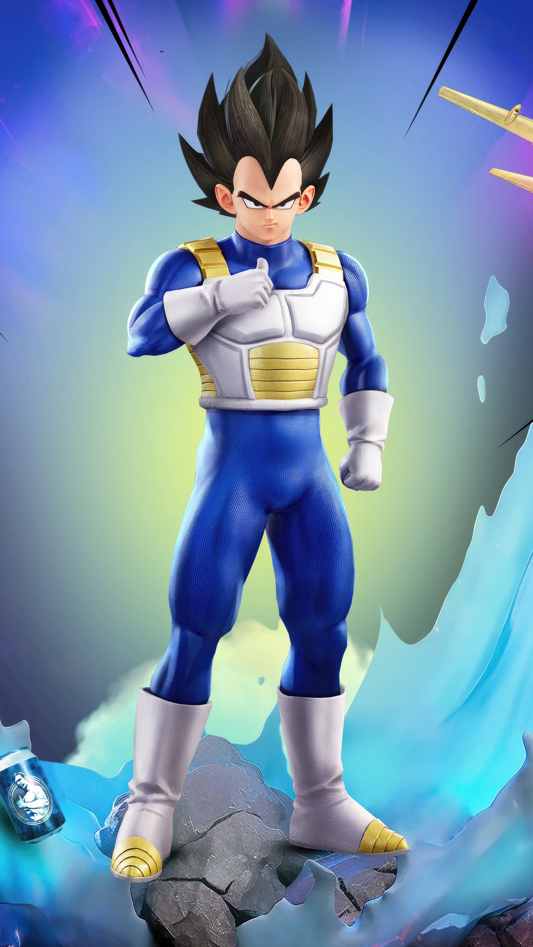 Vegeta from Dragon Ball Super giving a thumbs up HD Phone Wallpaper