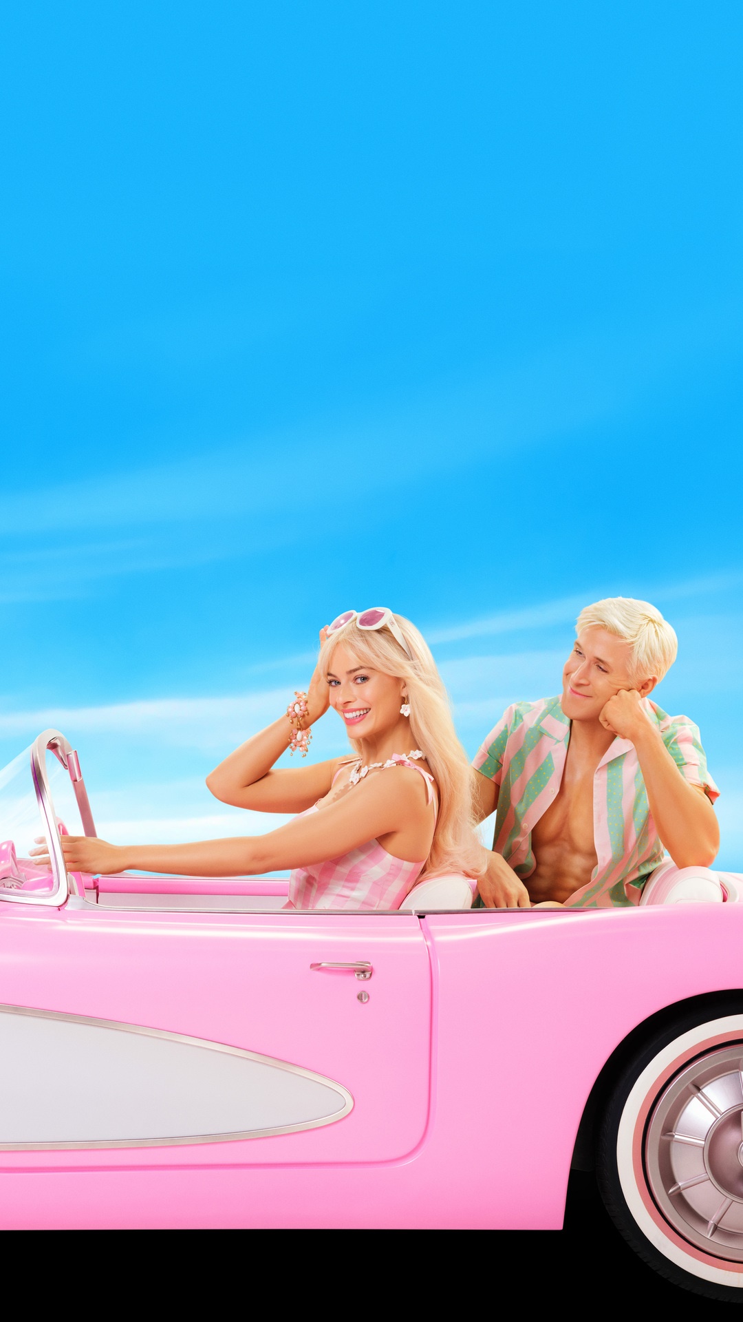 Margot Robbie and Ryan Gosling in Barbie Movie HD Phone Wallpaper