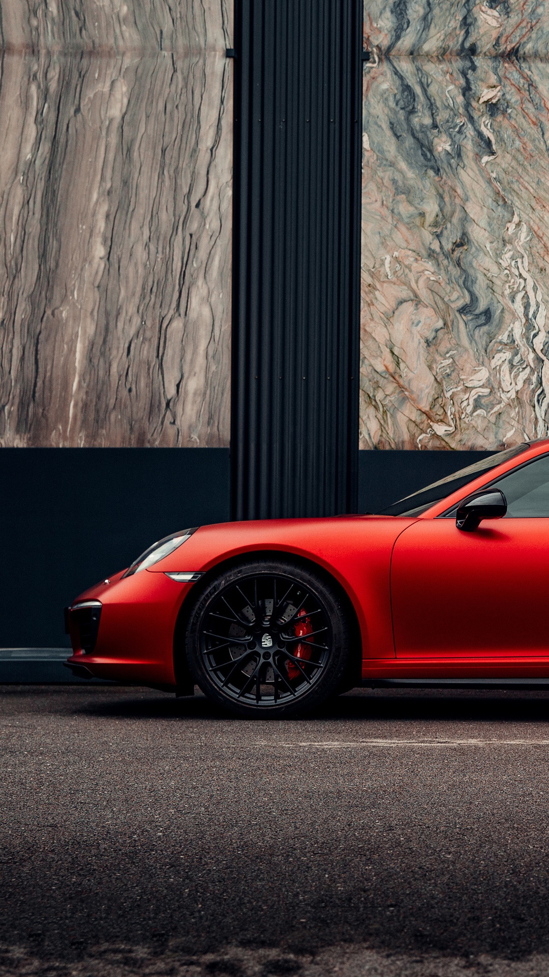 Red Porsche Carrera 4K HD Phone Wallpaper