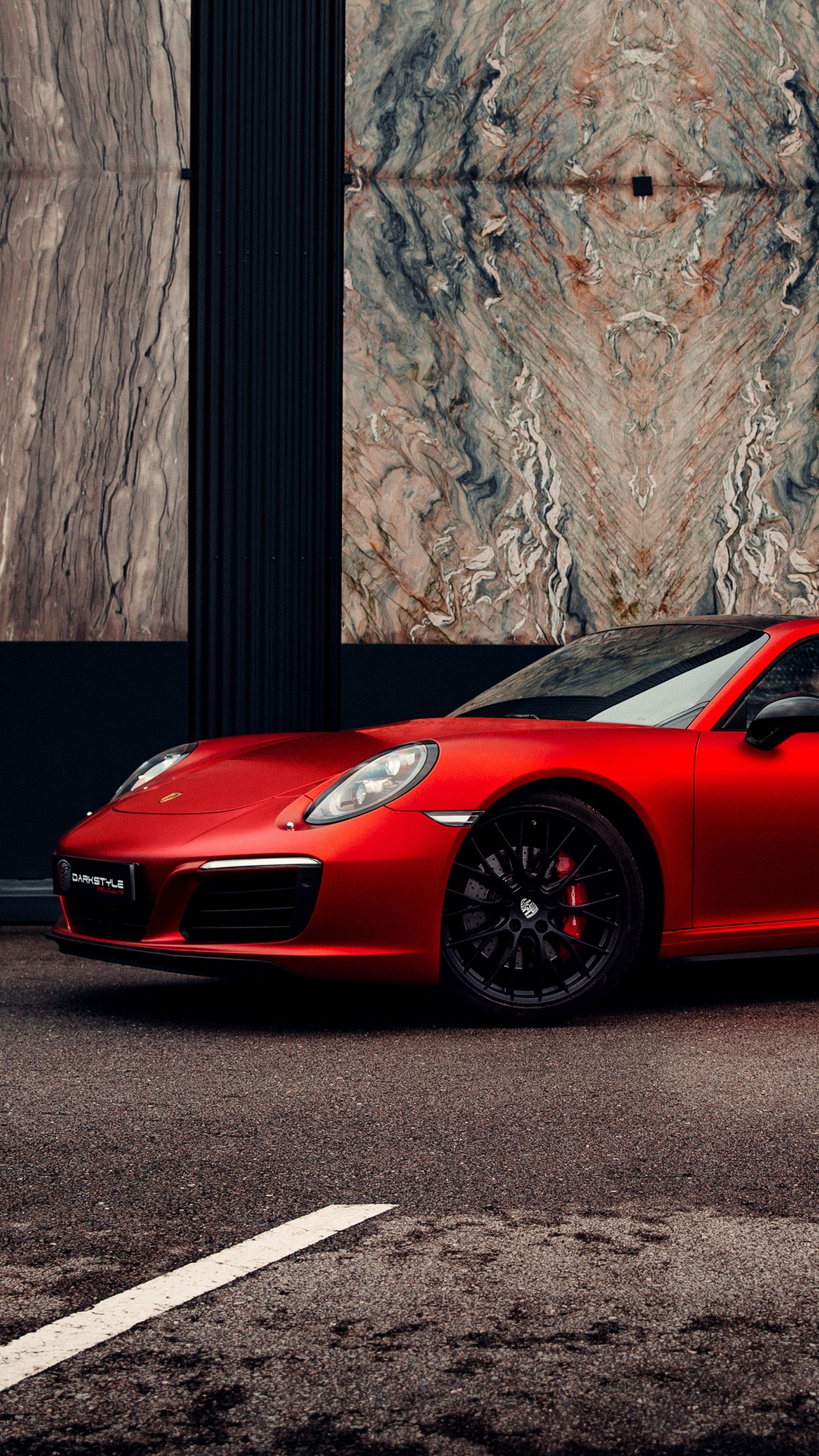 Red Porsche Carrera 4K HD Phone Wallpaper