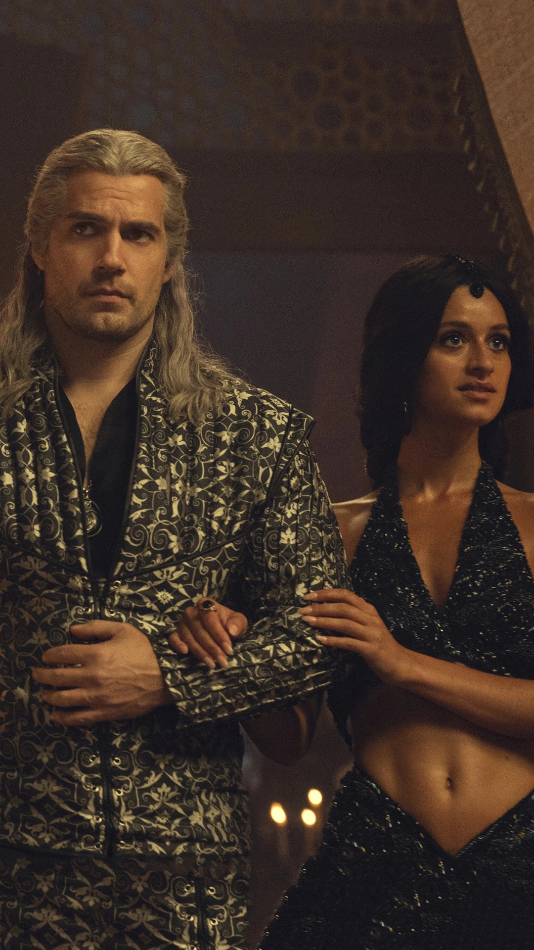 Henry Cavill and Anya Chalotra in The Witcher Season 3 4K HD Phone Wallpaper