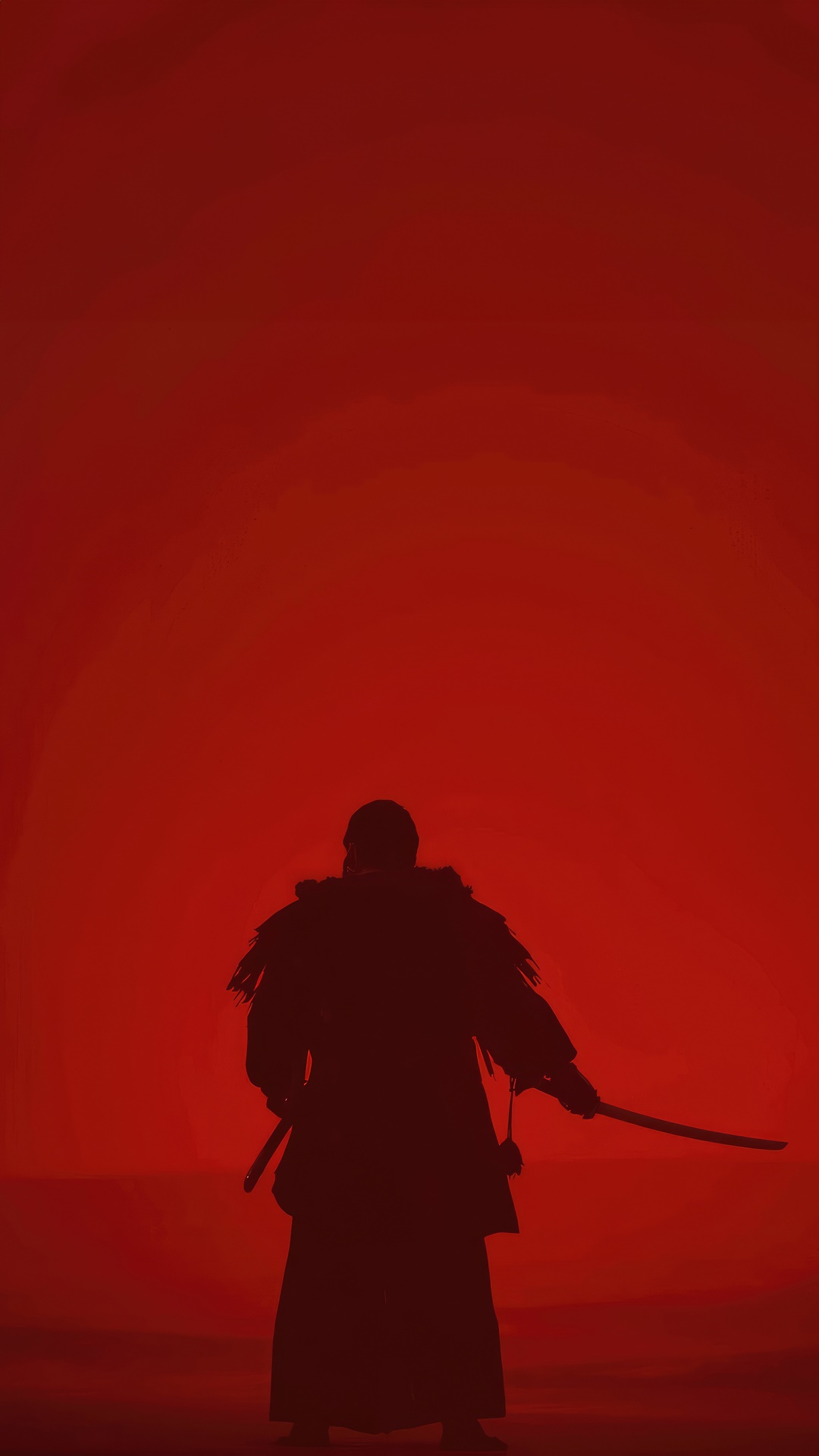 Ghost of Tsushima samurai silhouette 4K HD Phone Wallpaper