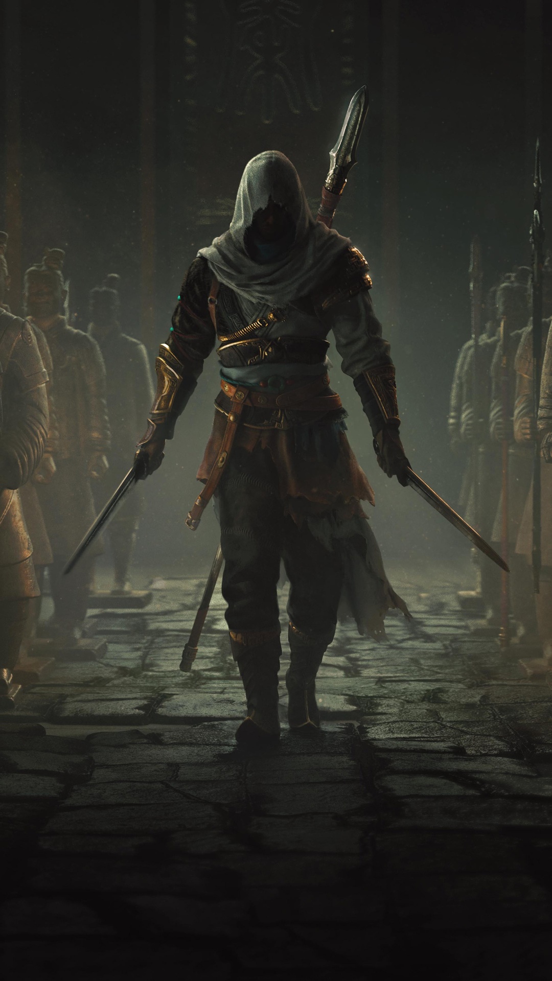 Assassin's Creed Codename Jade warrior with swords HD Phone Wallpaper