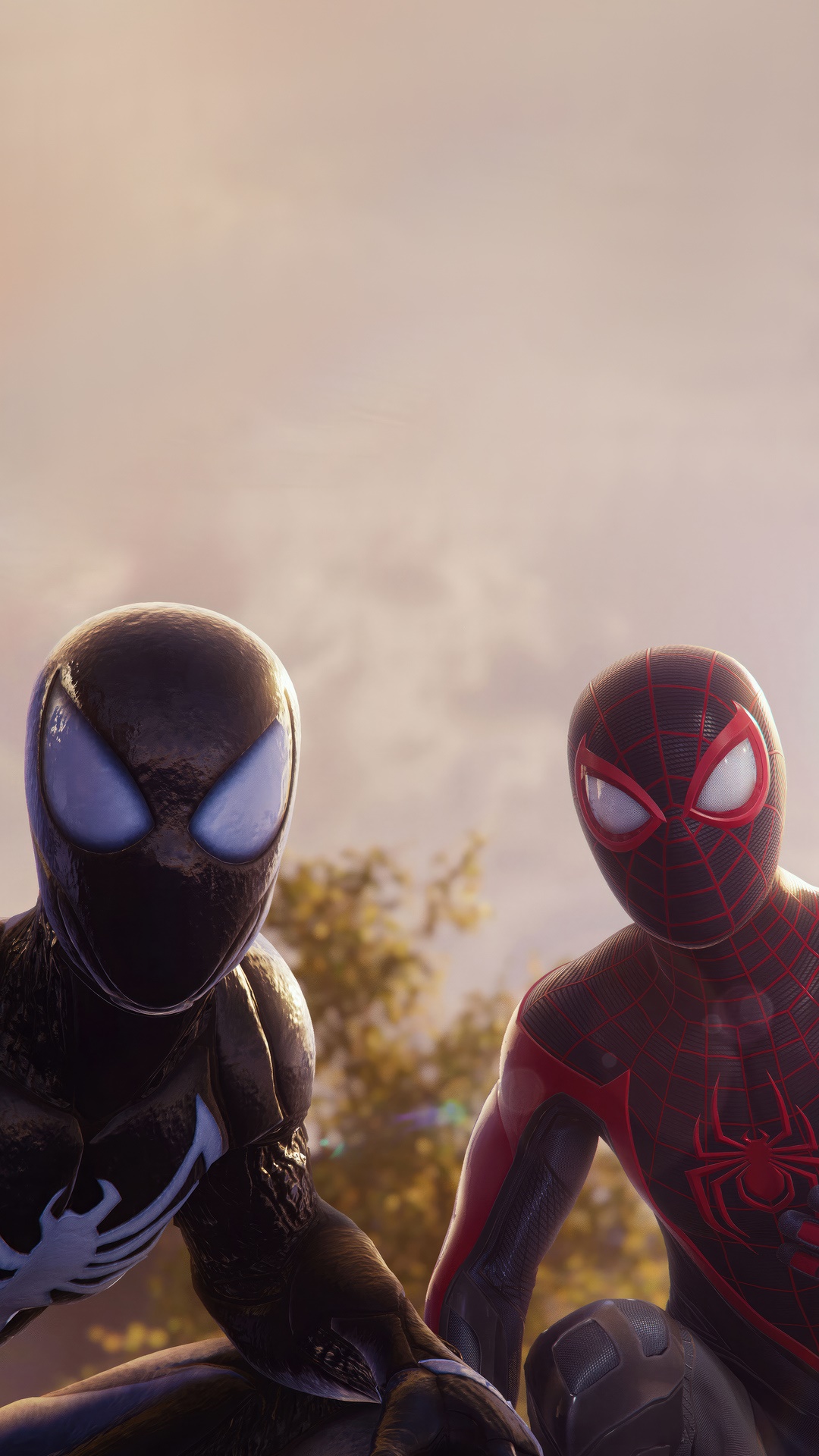 Marvel's Spider-Man 2 Peter Parker and Miles Morales HD Phone Wallpaper