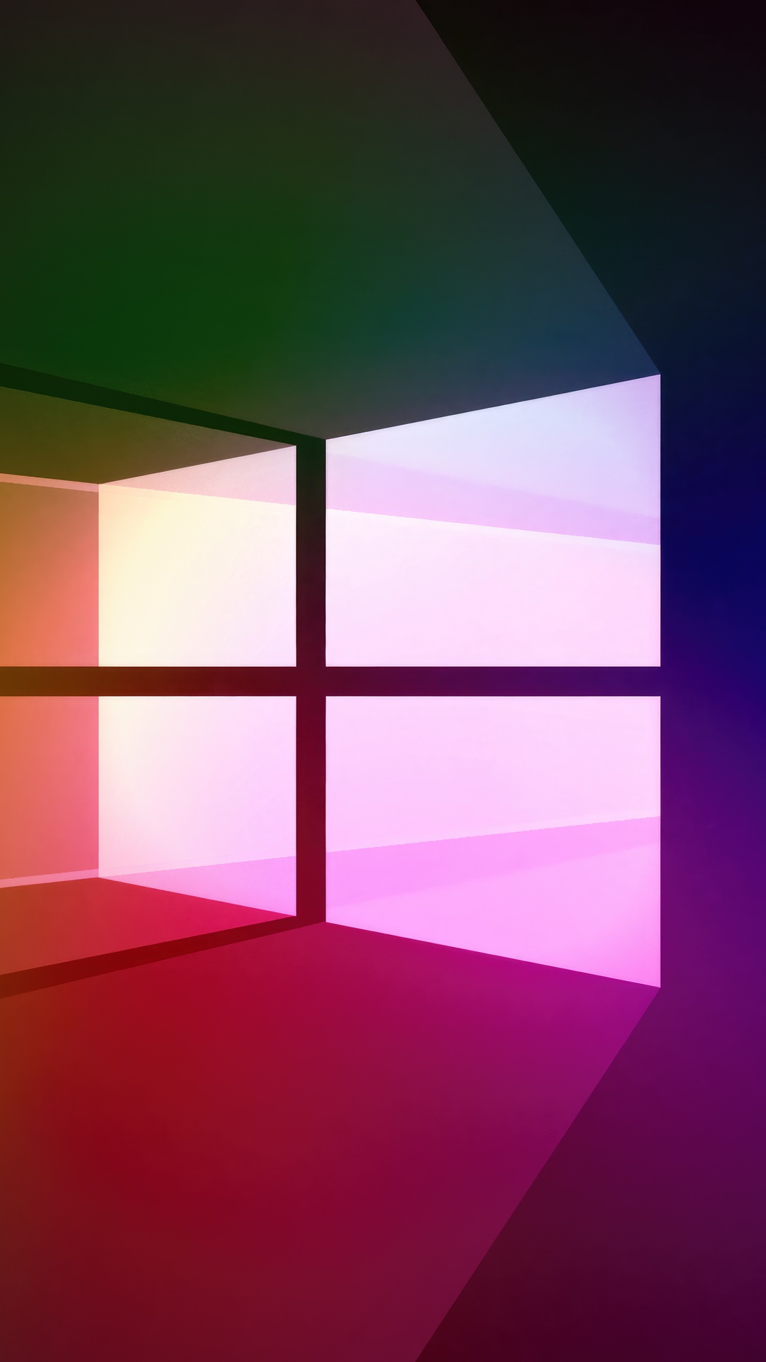 Windows 10 Logo with Gradient Colors HD Phone Wallpaper