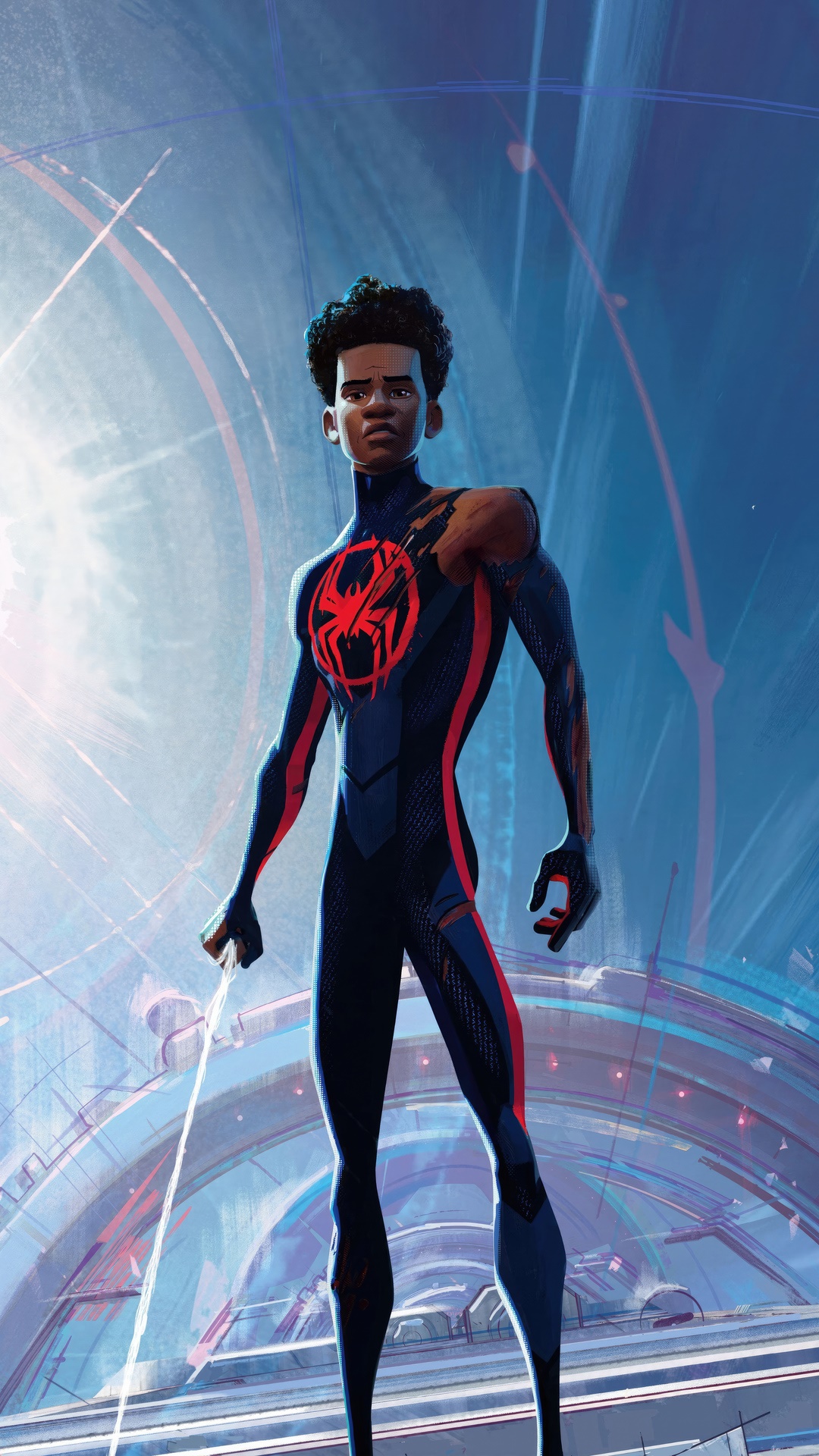 Miles Morales in Spider-Man: Across the Spider-Verse HD Phone Wallpaper