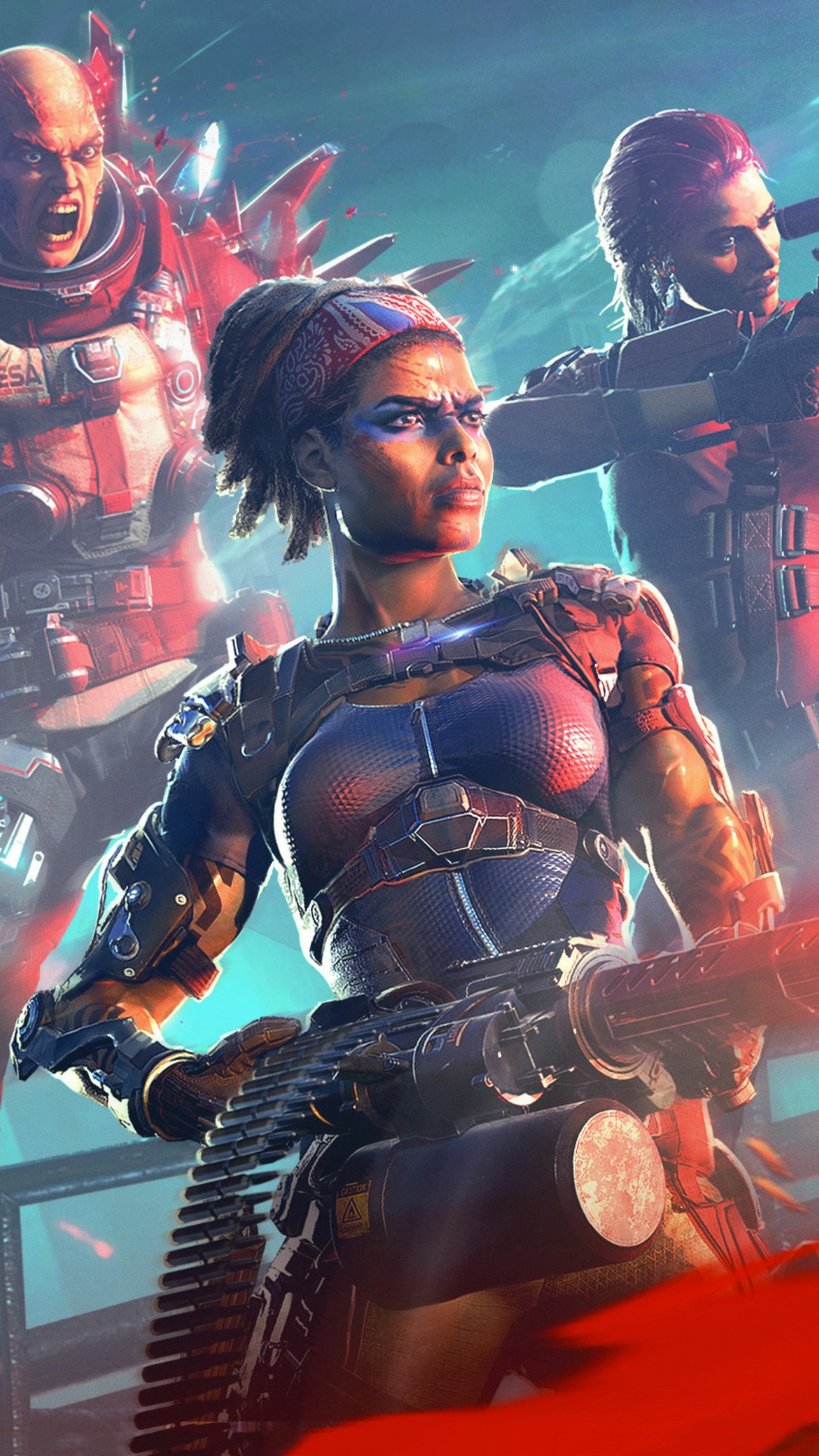 Shatterline artwork featuring soldiers with weapons HD Phone Wallpaper