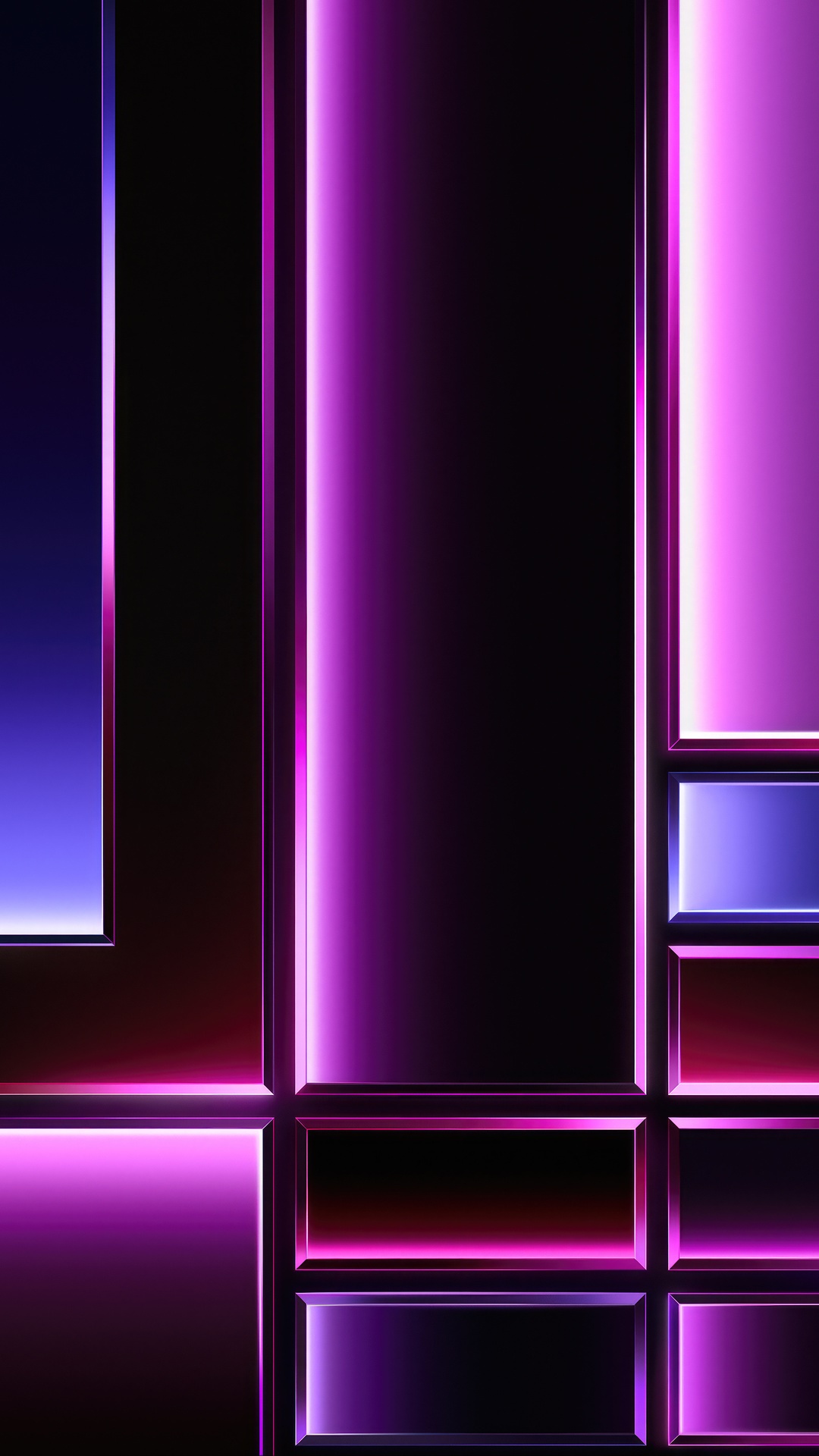 Apple computer with purple neon lights HD Phone Wallpaper