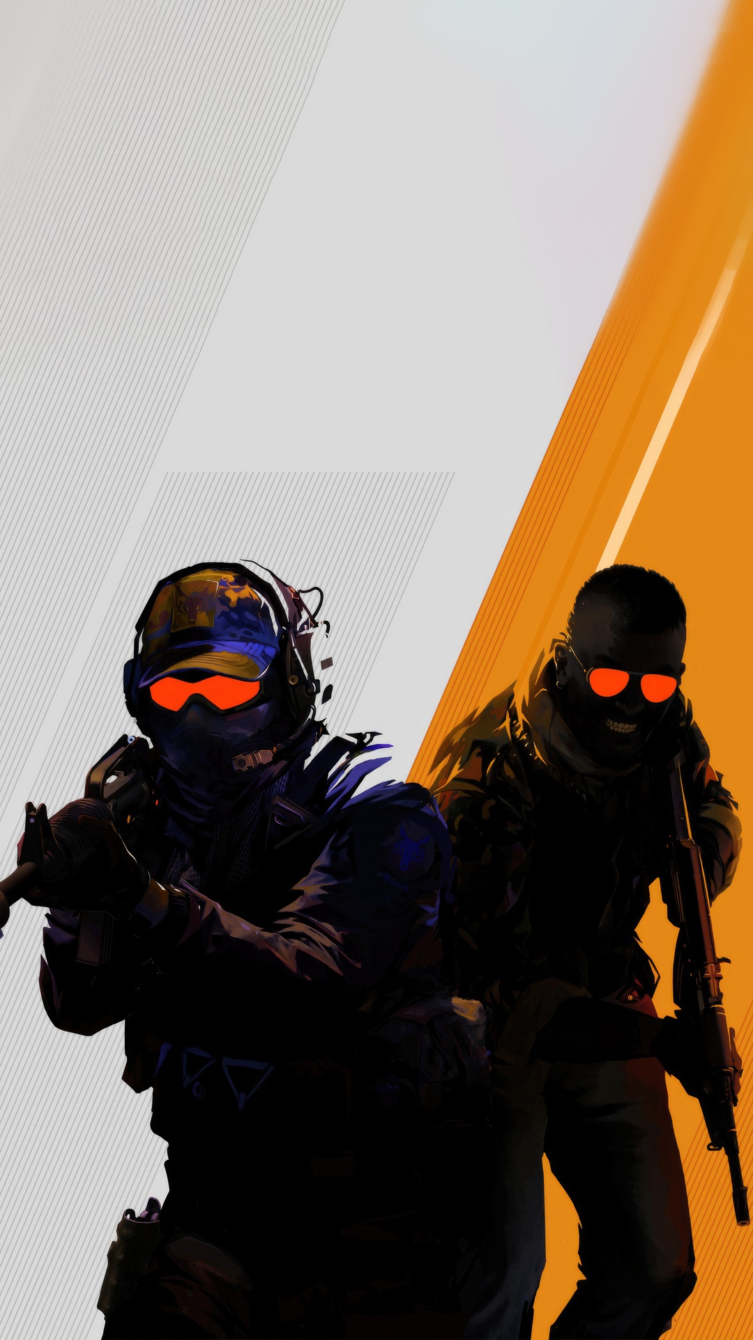 Counter-Strike characters with orange goggles HD Phone Wallpaper