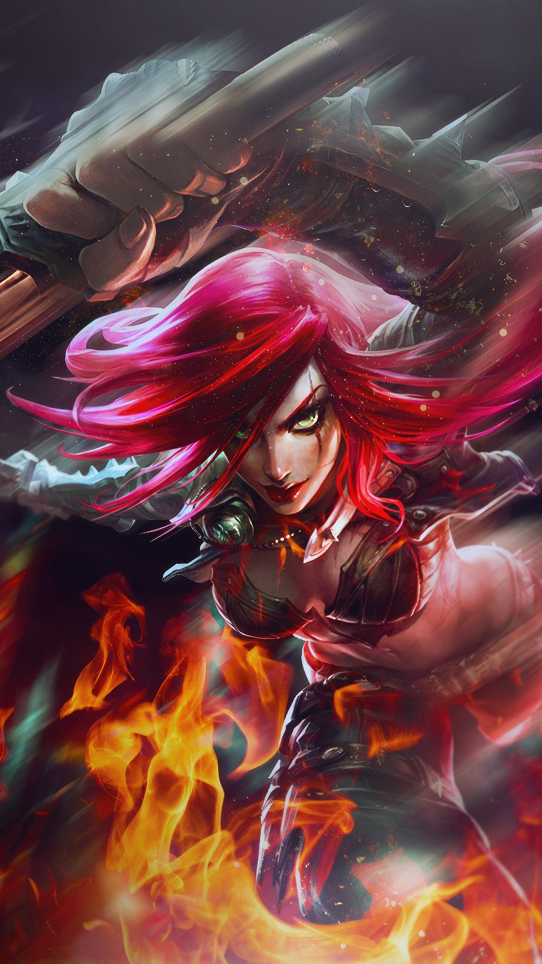 Katarina from League of Legends in 4K HD Phone Wallpaper