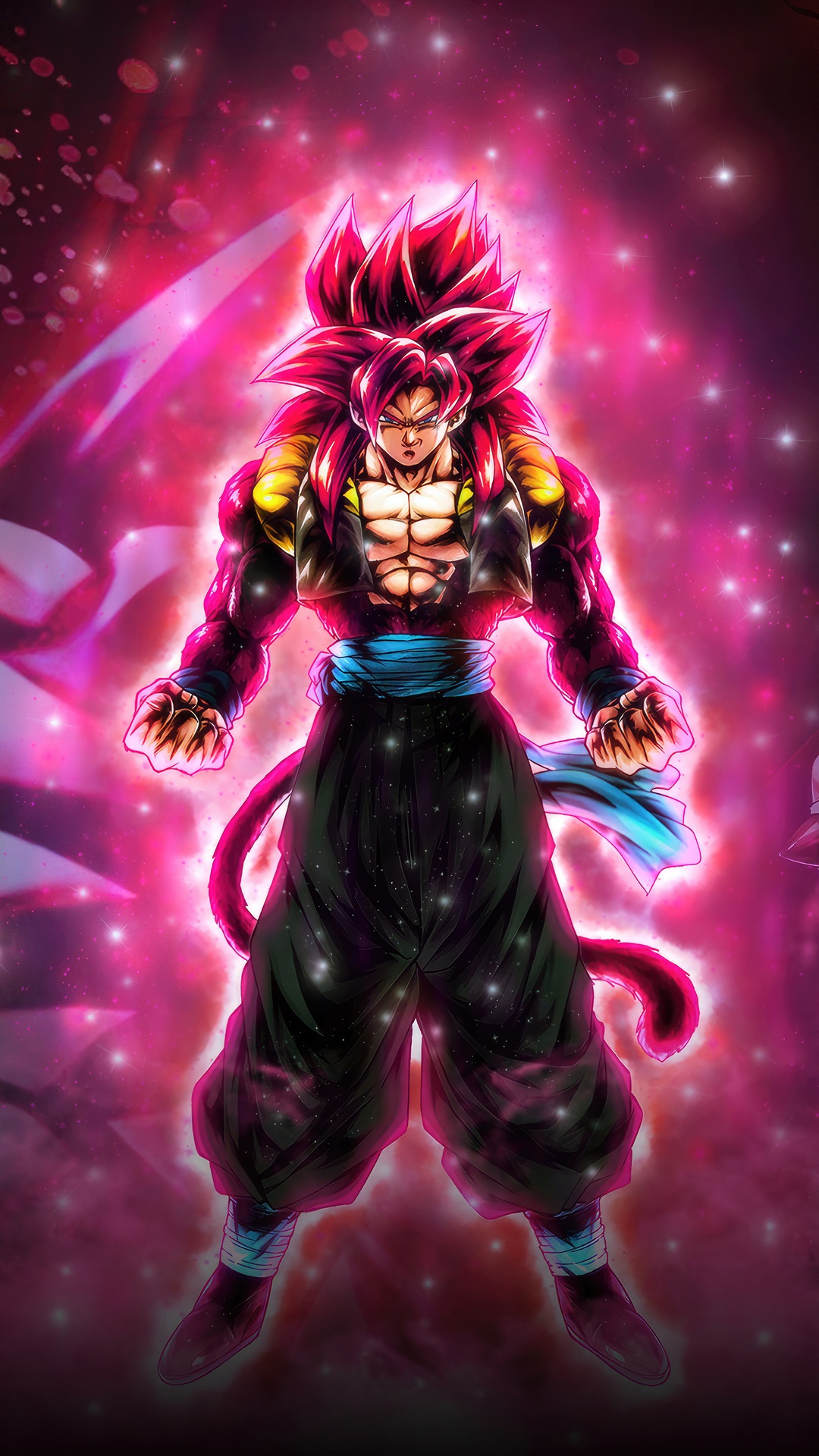 Gogeta SSJ4 in Dragon Ball Z Artwork HD Phone Wallpaper
