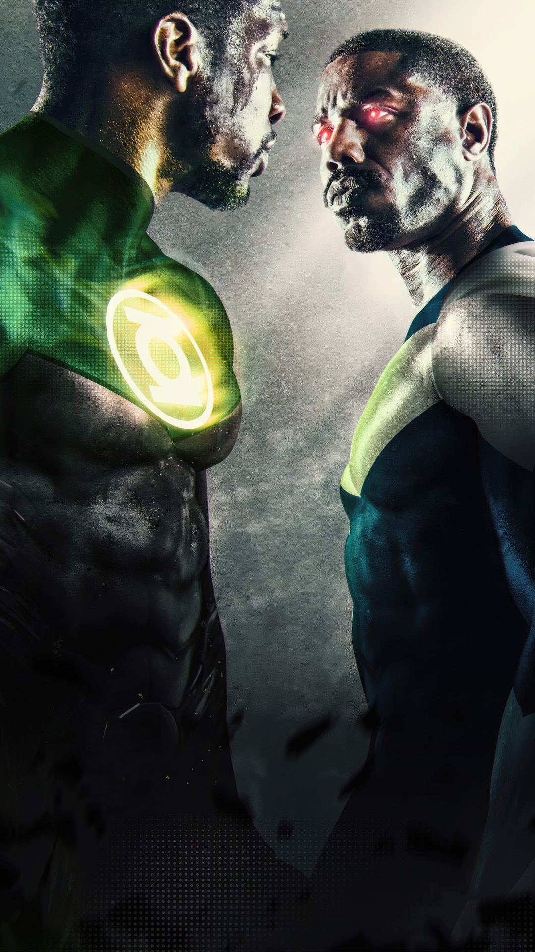 Green Lantern vs. Michael B. Jordan 4K HD Phone Wallpaper
