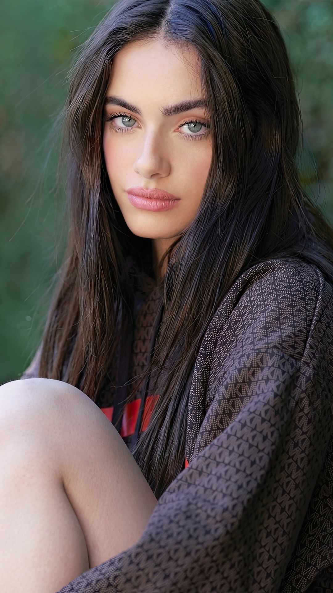 Yael Shelbia posing outdoors HD Phone Wallpaper