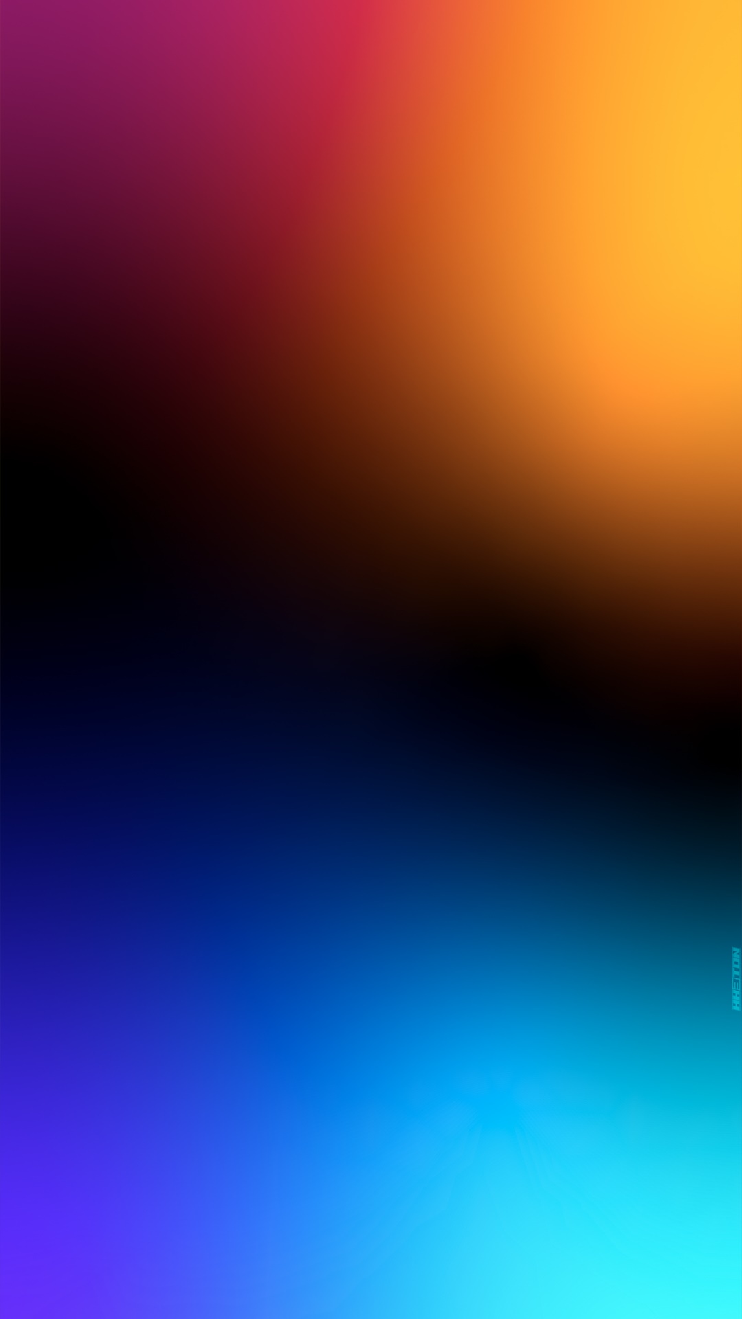 Abstract digital art with a color gradient HD Phone Wallpaper
