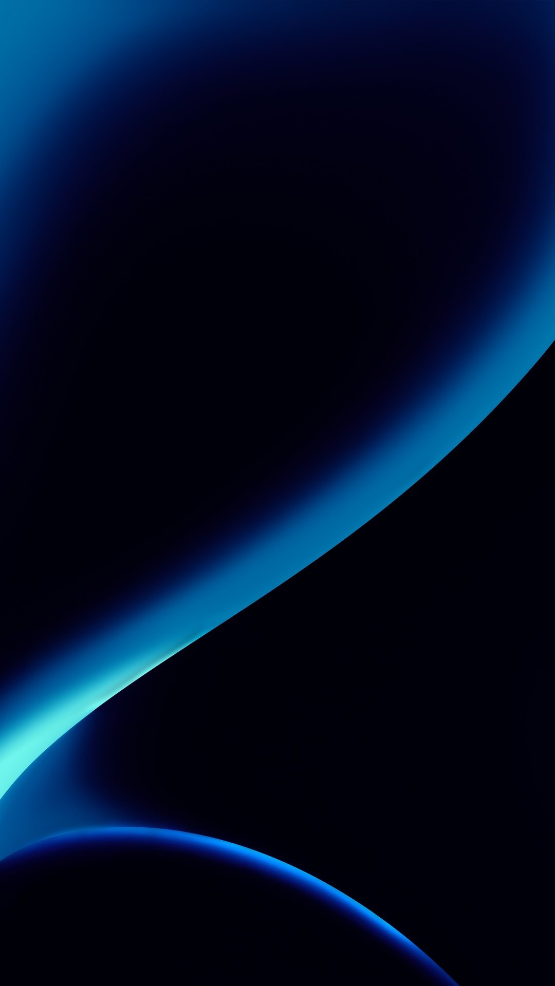 Abstract dark blue light curves 4K HD Phone Wallpaper