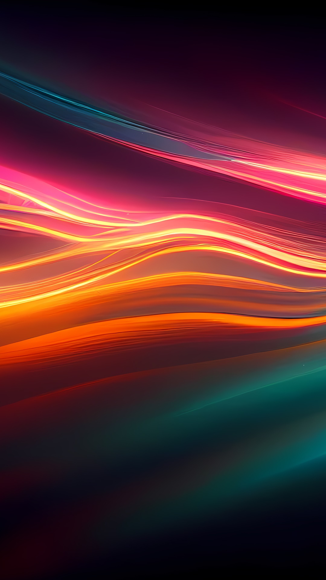 Abstract digital art with light streaks HD Phone Wallpaper