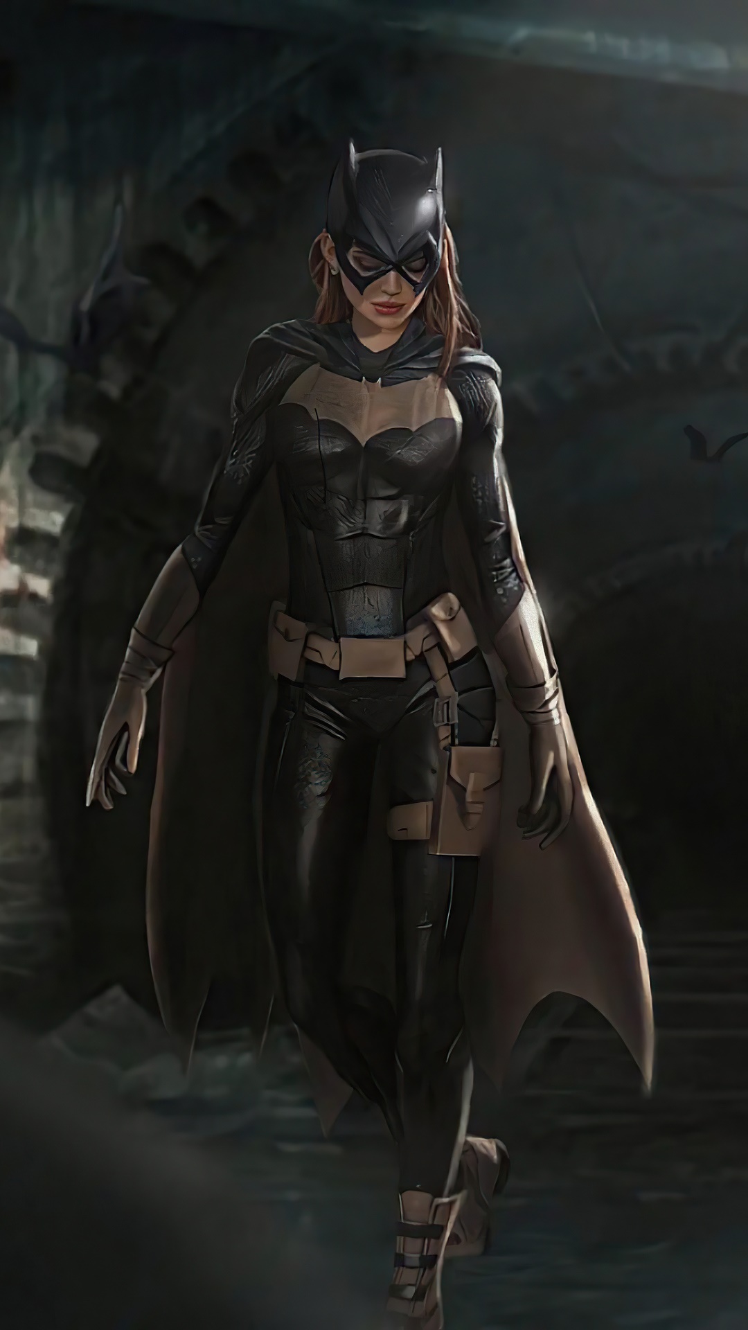 Batgirl artwork by an artist HD Phone Wallpaper