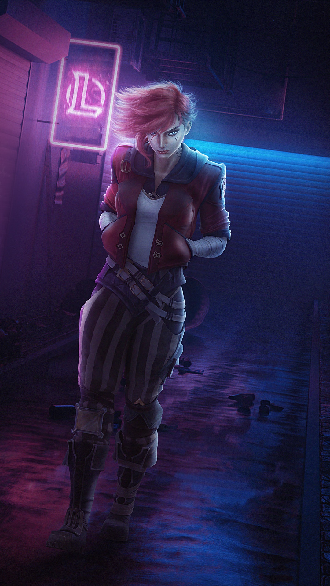 Vi from Arcane League of Legends 4K HD Phone Wallpaper